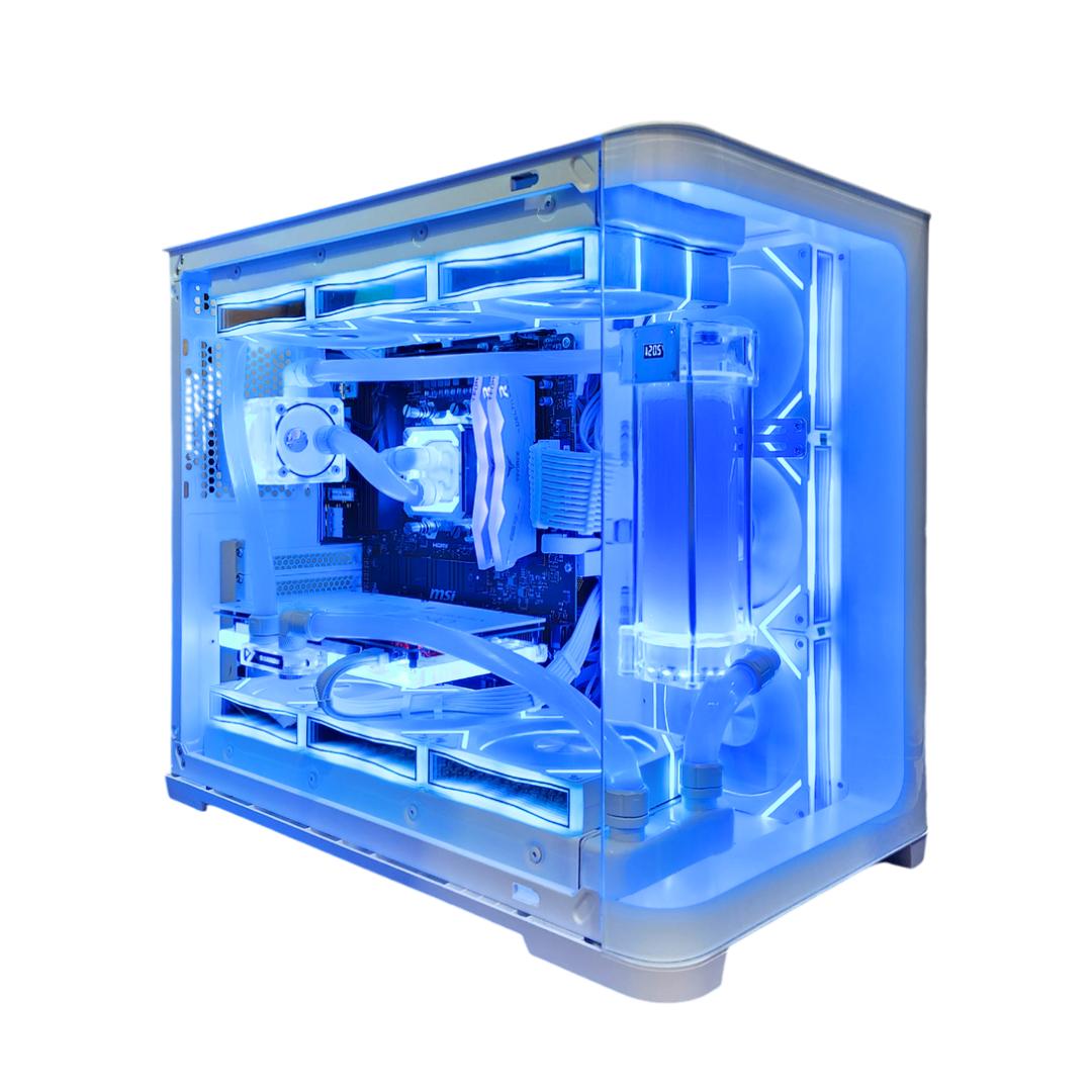 🧊Permafrost❄️: RTX 4090 | Ryzen 9 7900x | 32GB RAM | 2TB SSD | Custom Watercooled | White Gaming PC