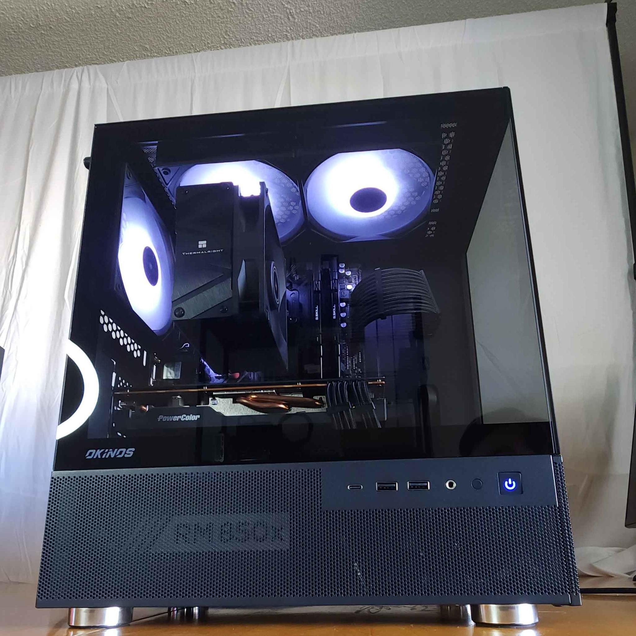 Obsidian core 🌑💻 | Ryzen 5600x | Radeon 6700xt | 32gb | 1tb NVME | 850w | WIFI Included!