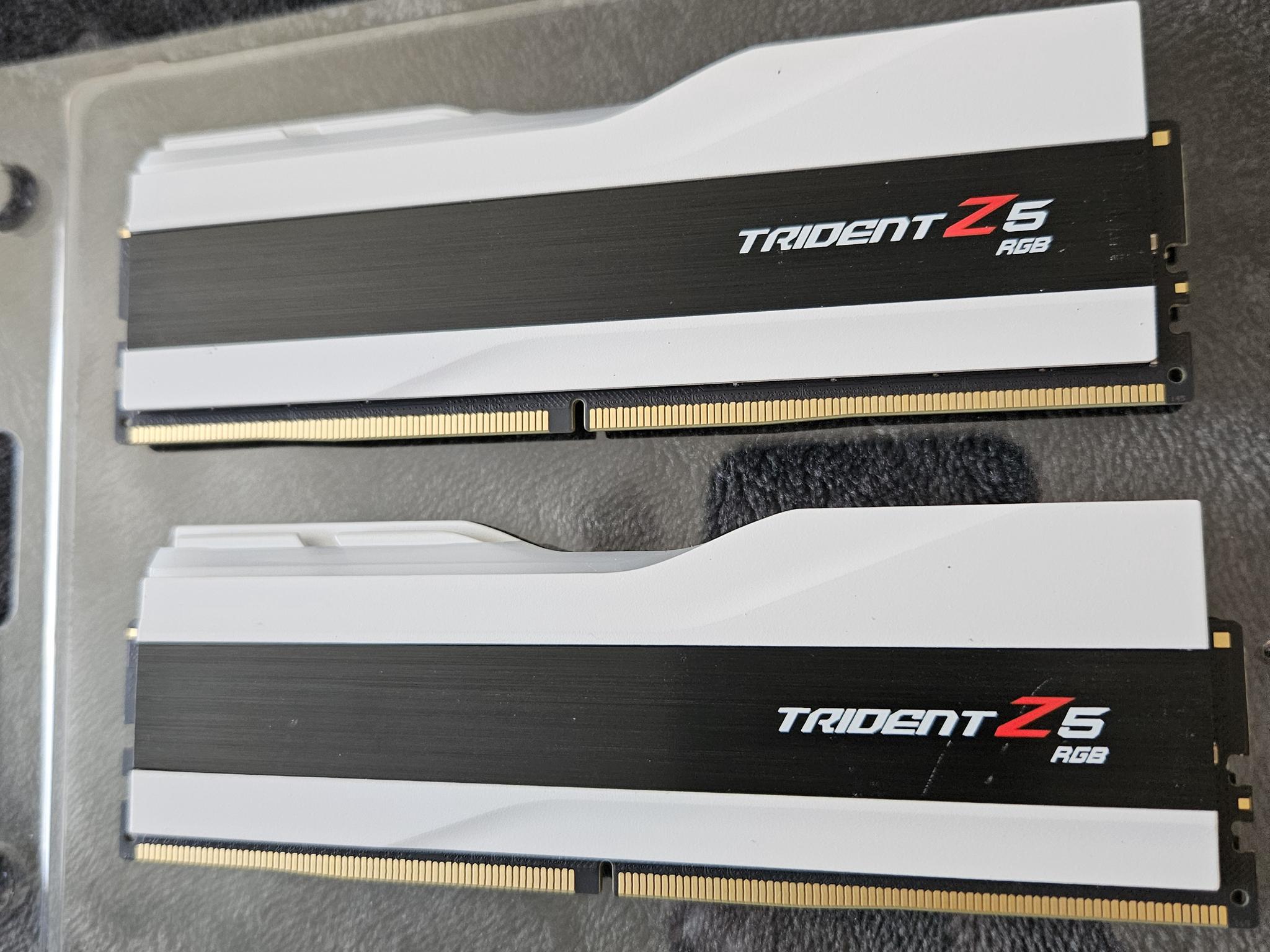 G.SKILL Trident Z5 RGB 64GB (2 x 32GB) 288-Pin PC RAM DDR5 6400 Model F5-6400J3239G32GX2-TZ5RW