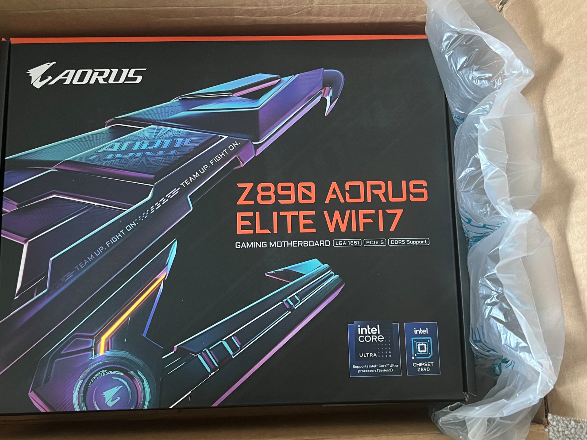 BNIB GIGABYTE Z890 AORUS ELITE WIFI7 Ultra Core (Series 2) LGA 1851, ATX, DDR5