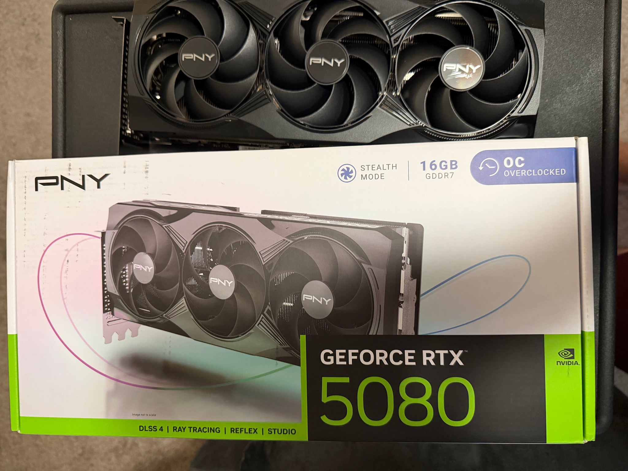 PNY GeForce RTX 5080 Overclocked Triple Fan