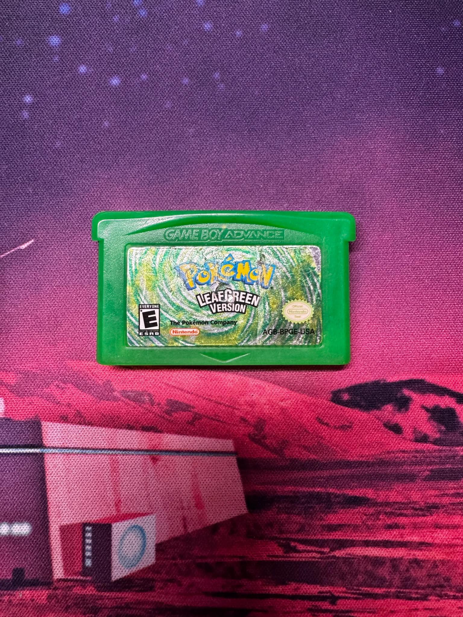 AUTHENTIC Pokemon Leaf Green Version, Cleaned & Tested