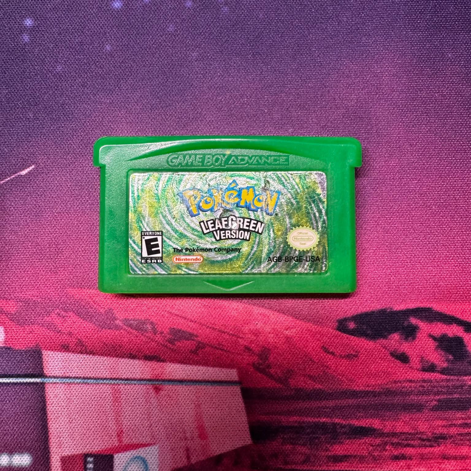 AUTHENTIC Pokemon Leaf Green Version, Cleaned & Tested