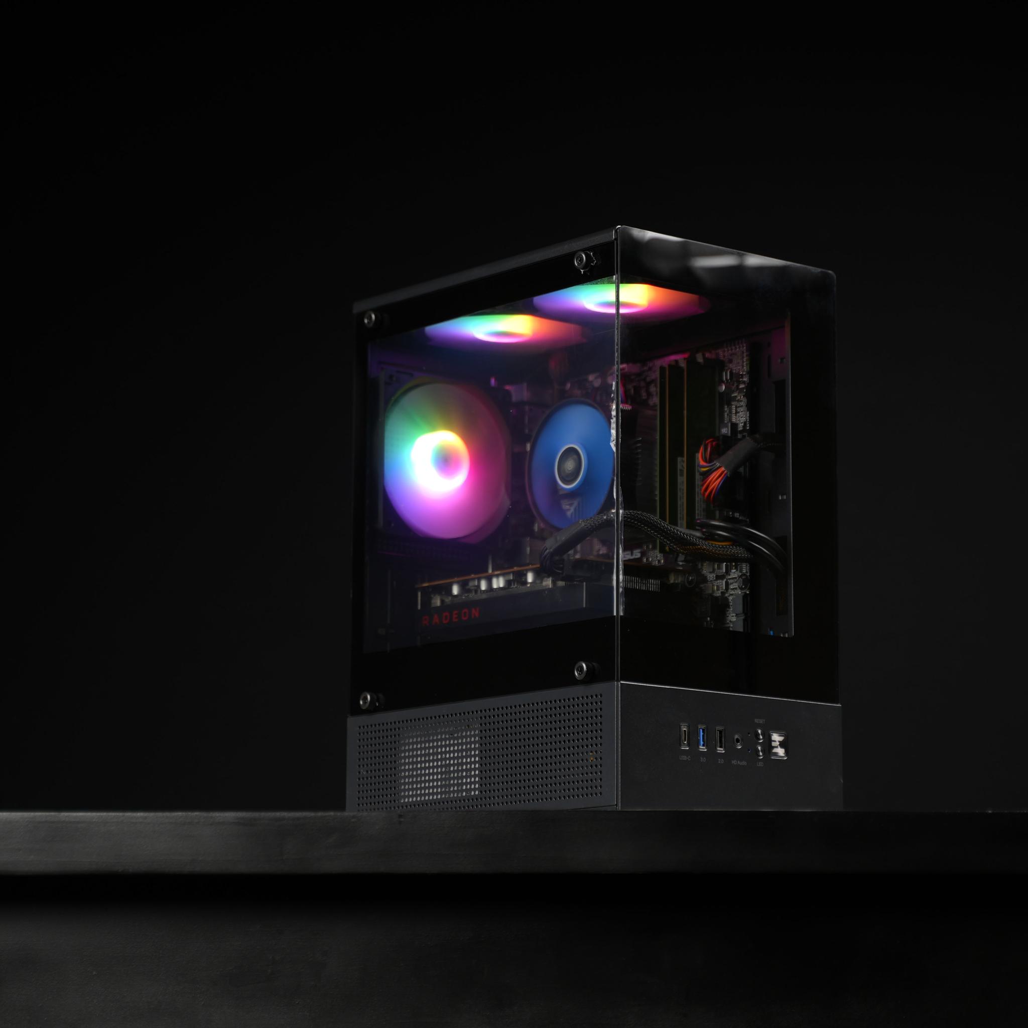 \ SF-04 / RX 5600 Intel Core i7 7700 16GB .9TB Windows 11 Gaming PC Powerhouse