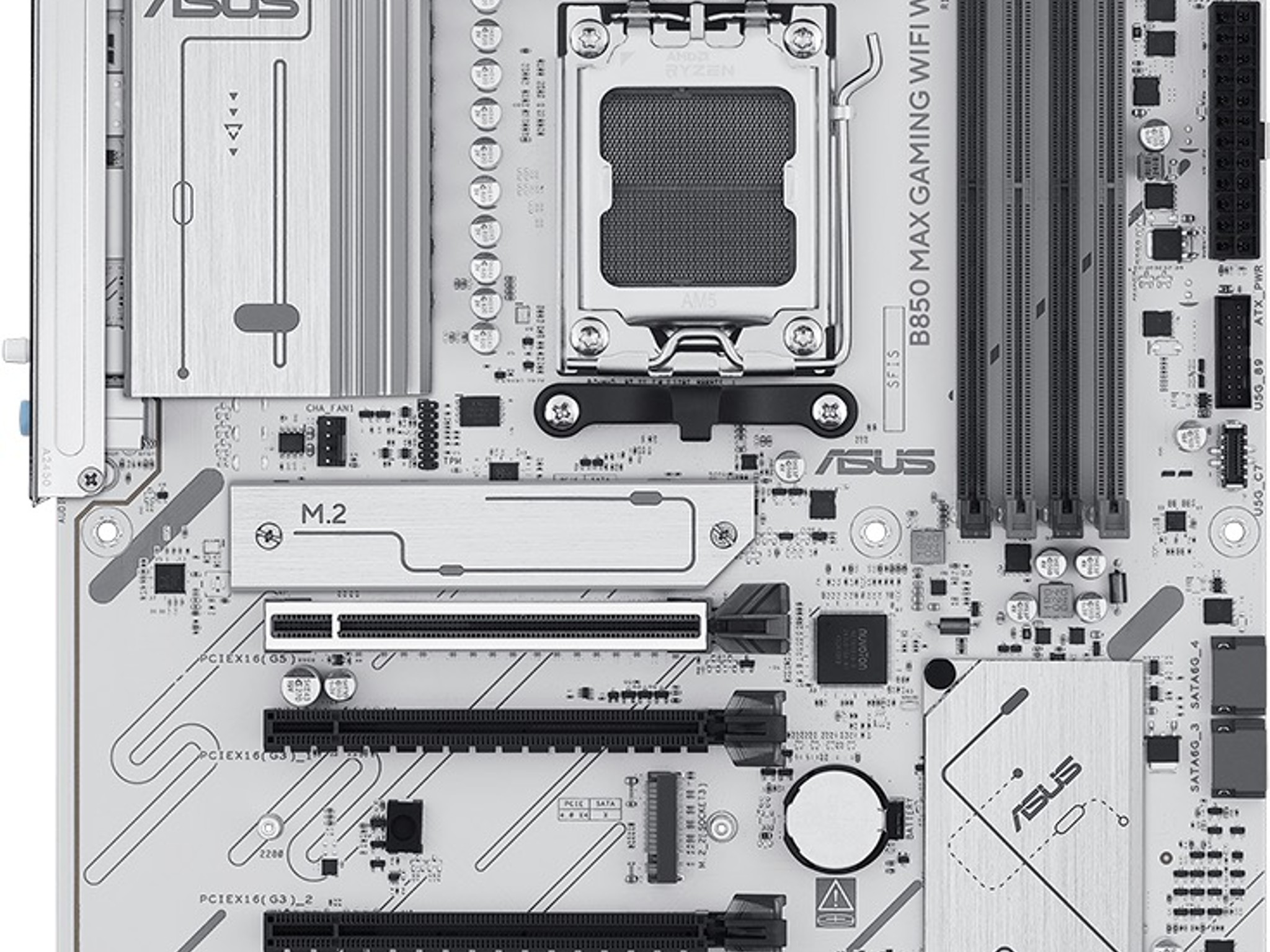 ASUS B850 Max Gaming WIFI W (White)