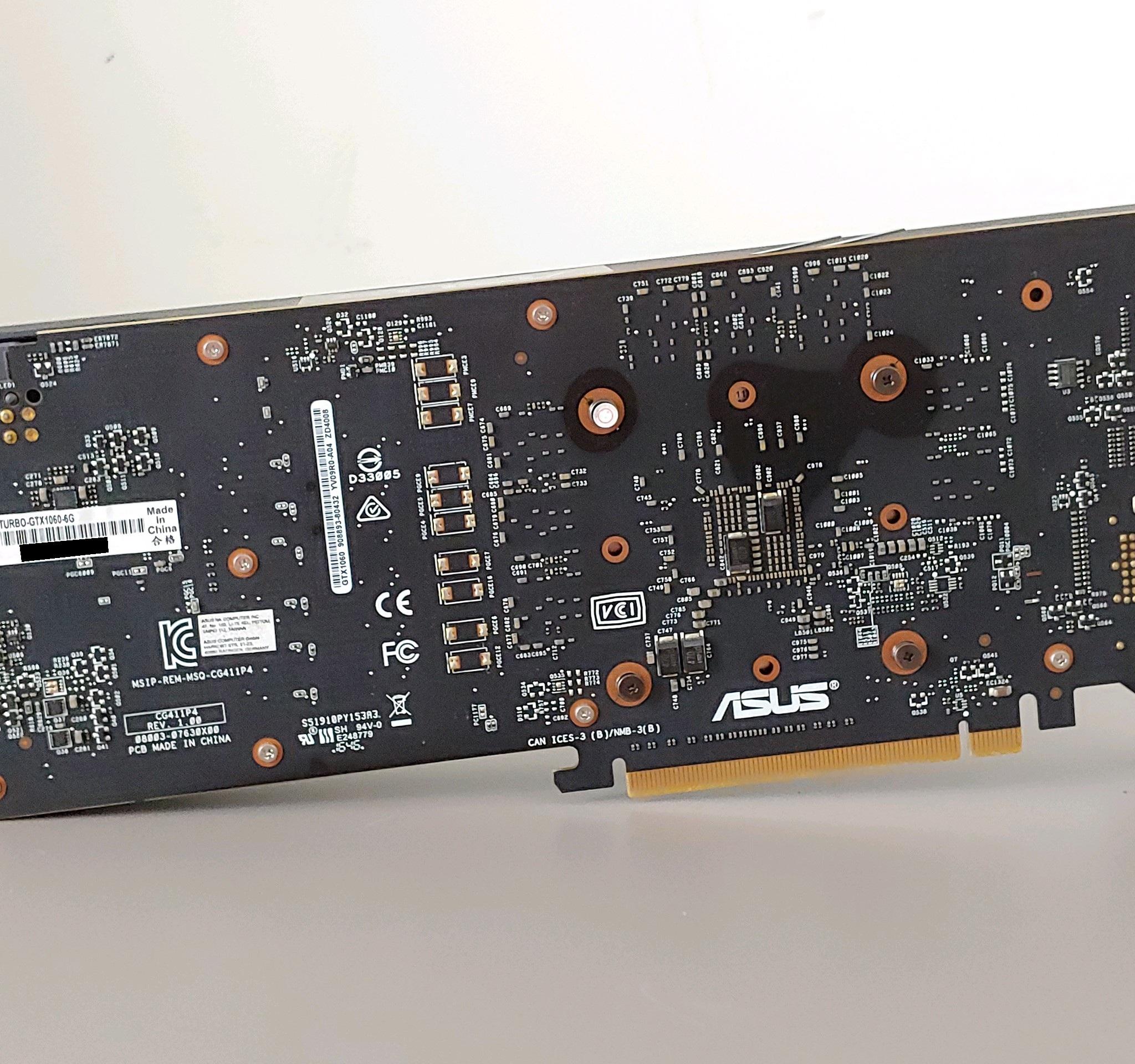 ASUS GTX 1060 6GB – Tested, Clean, Anti-Static Bag Included