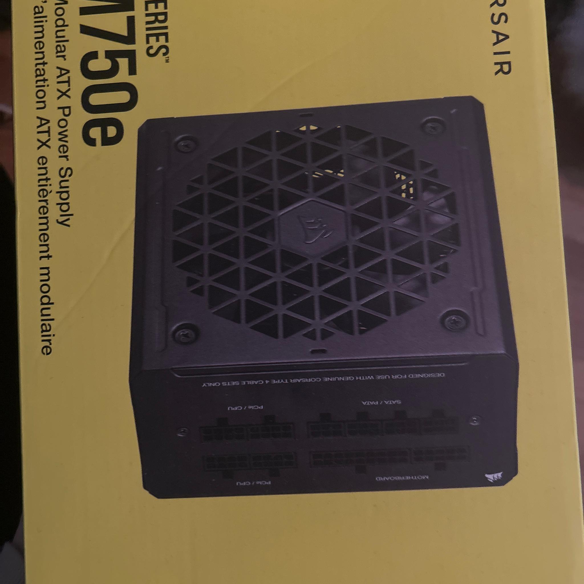 Corsair RM 750 E 750W 80+ gold fully modular PSU