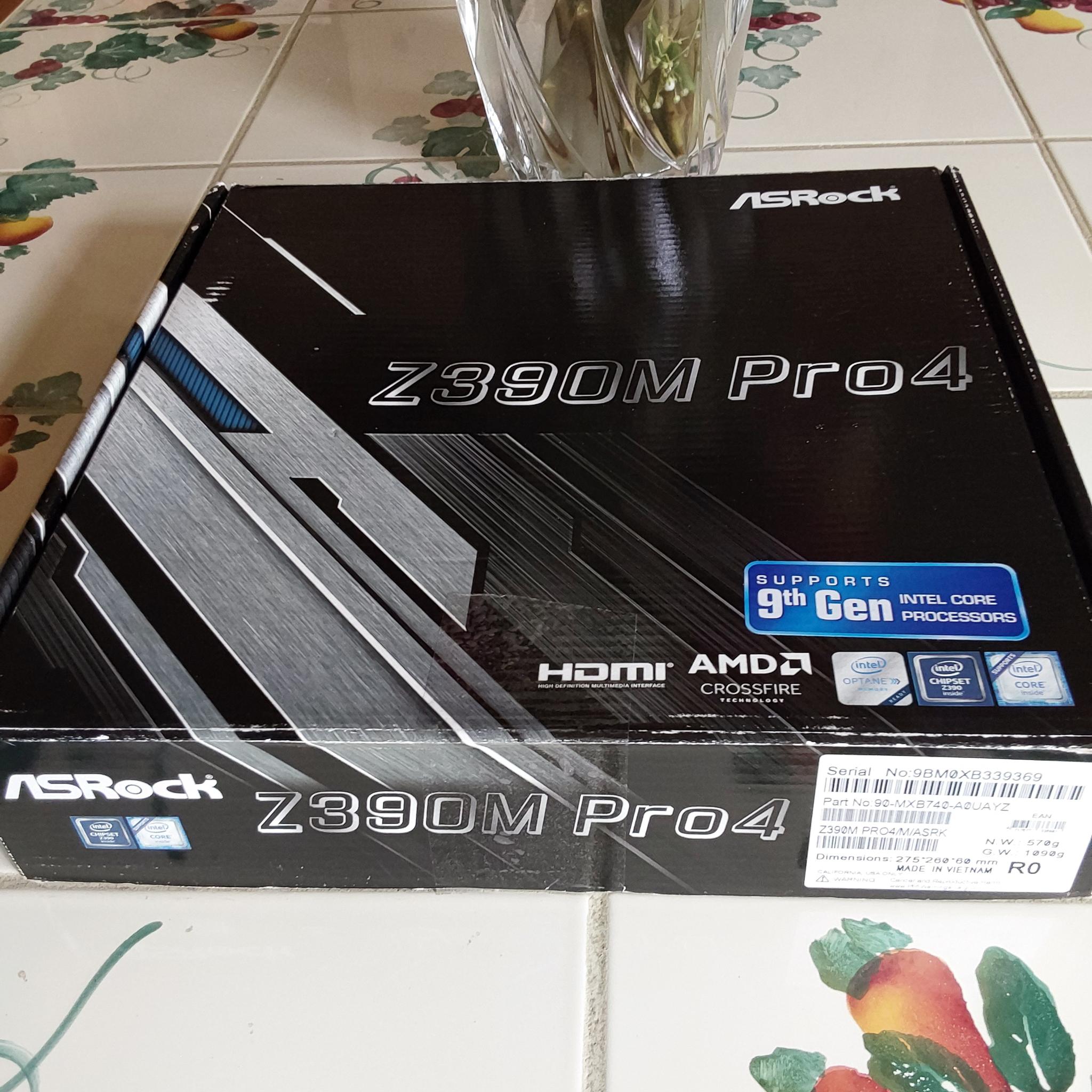 NEW ASRock Z390M Pro4 Intel Z390 LGA 1151 Micro ATX Motherboard