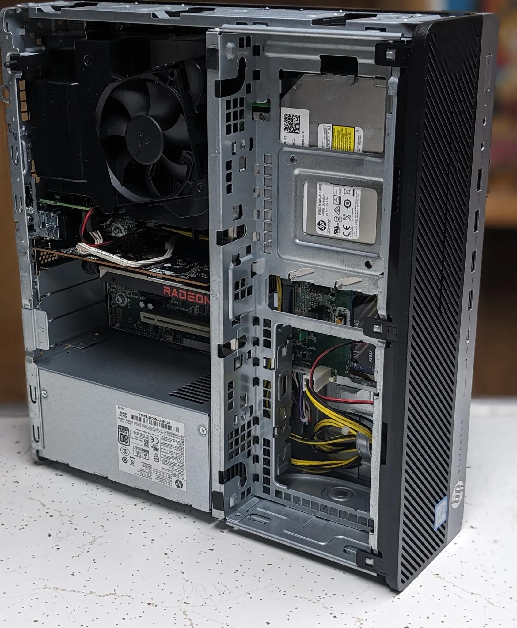 HP EliteDesk 800 G3 - RX 6400 & Intel i5-7500