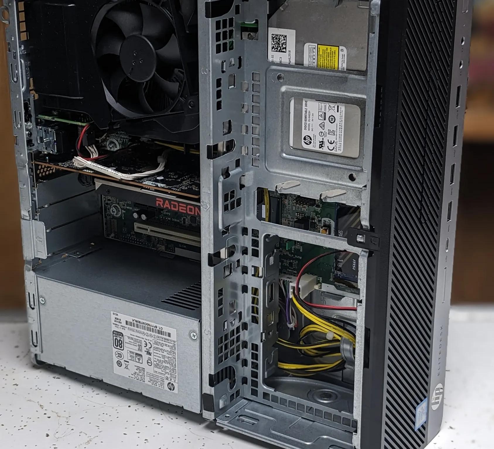 HP EliteDesk 800 G3 - RX 6400 & Intel i5-7500