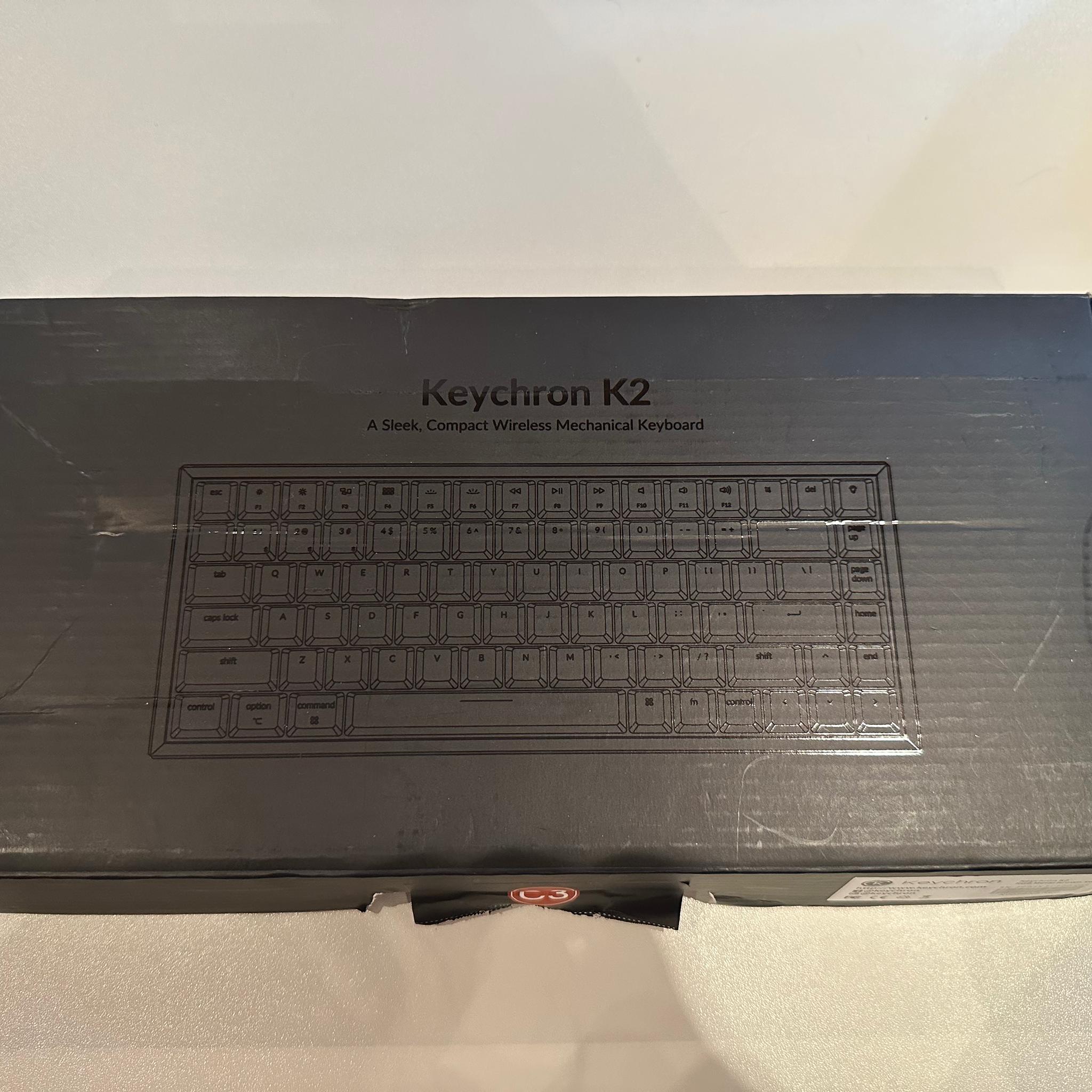 Keychron K2 RBG Metal Brown Switch Bluetooth Mechanical Keyboard (Like New, In Box)