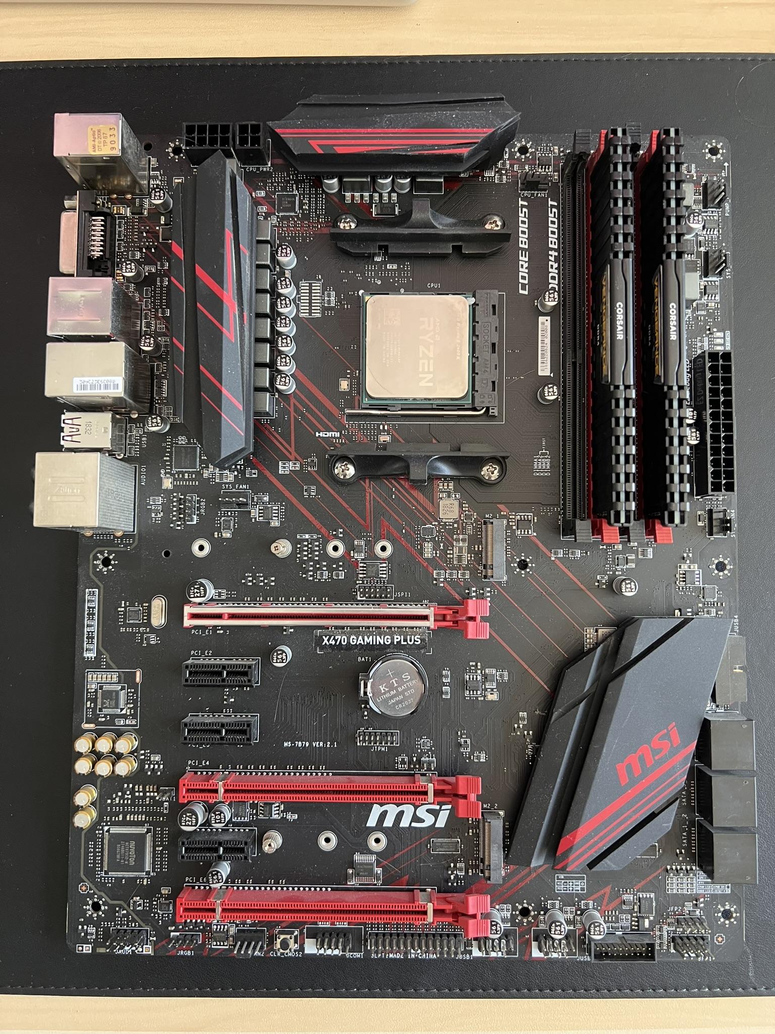 Ryzen 5 2600x + MSI Mobo + 16 GB RAM Combo