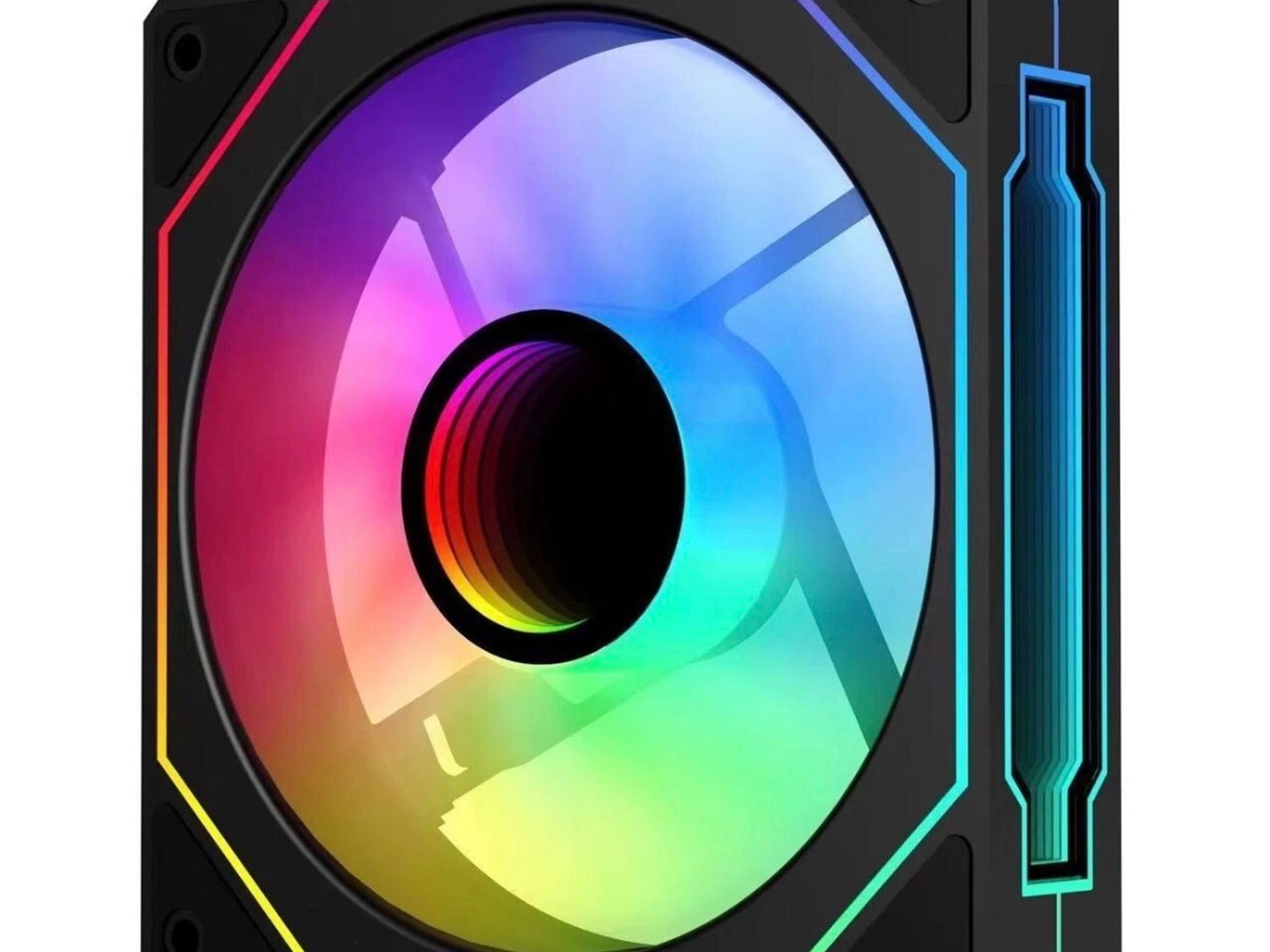 ARGB Cooling Fan with Mirror Light Effect （Black）