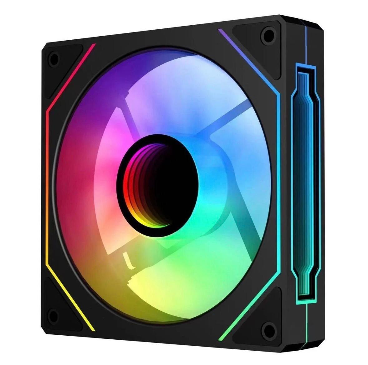 ARGB Cooling Fan with Mirror Light Effect （Black）
