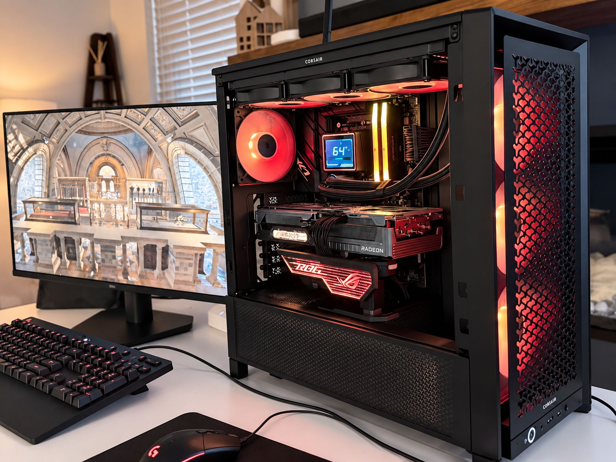 Ryzen 9 9950X3D RX 9070 XT 32GB DDR5 1.5TB NVMe Gaming PC Win 11 Pro
