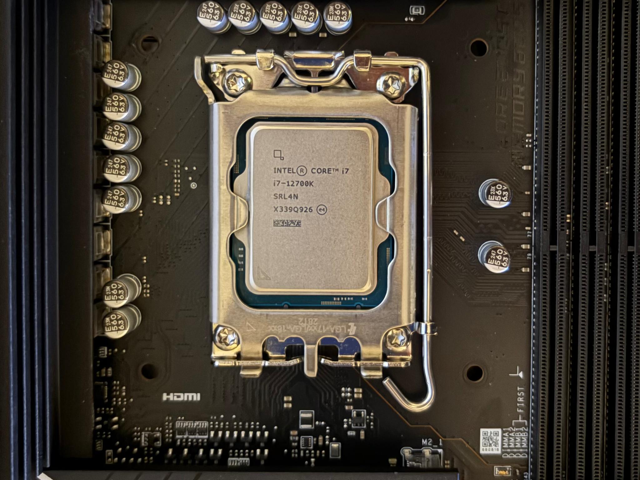 Intel i7 12700K and MSI Pro Z790-A WiFi DDR4 Bundle