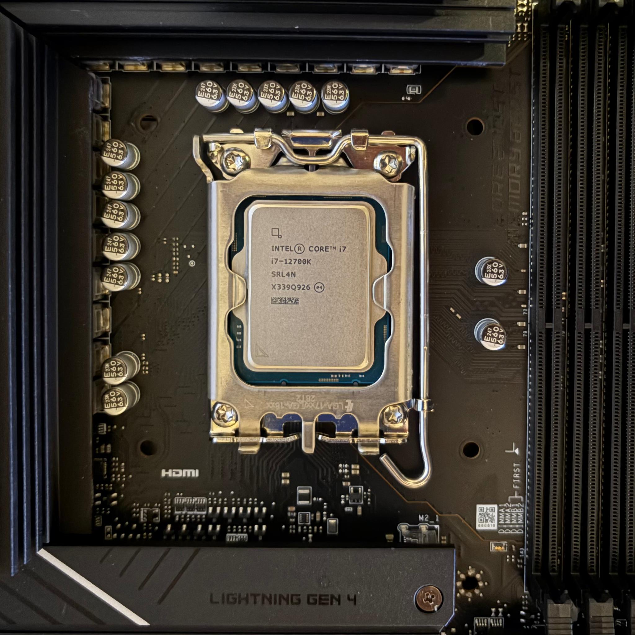 Intel i7 12700K and MSI Pro Z790-A WiFi DDR4 Bundle