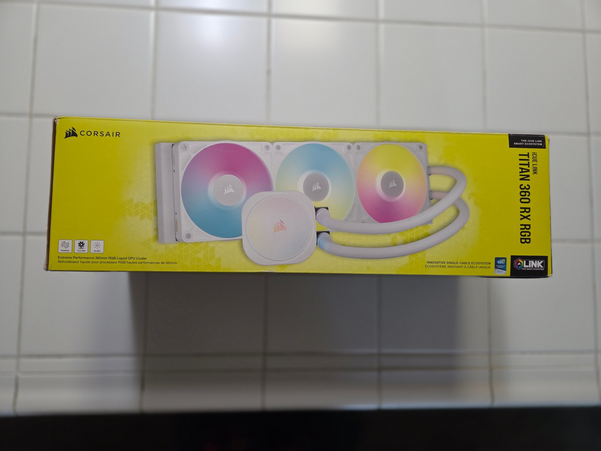 CORSAIR TITAN 360 RX RGB WHITE