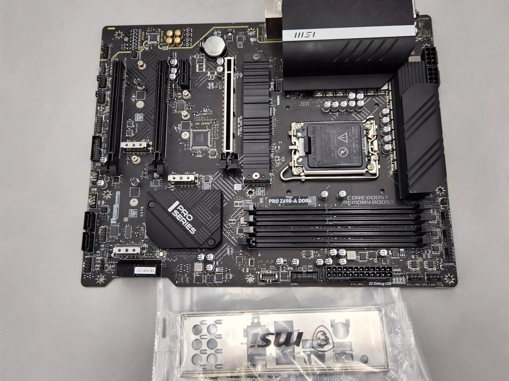 MSI PRO Z690-A DDR4 ProSeries Motherboard (I/O Shield Included)