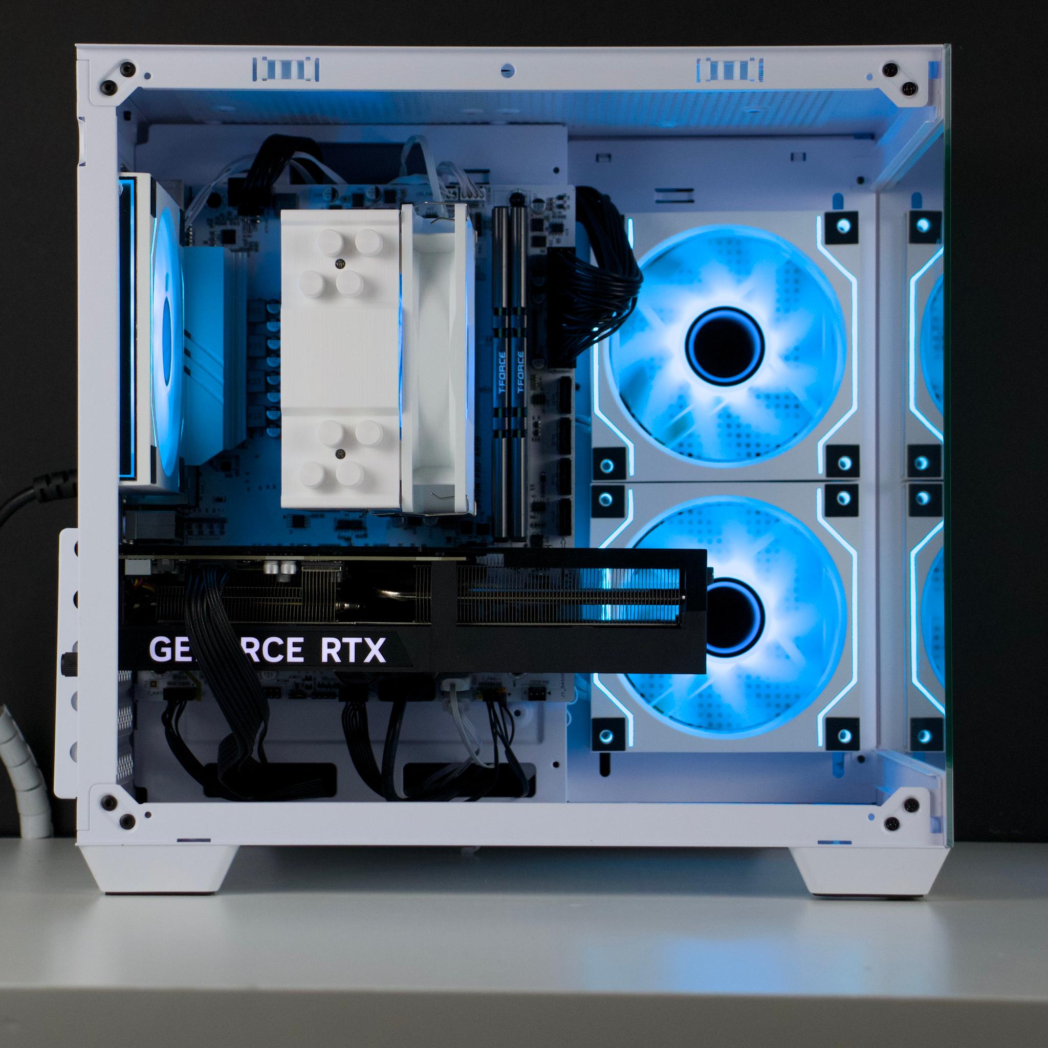 🧊❄️🧊 White Gaming PC – RTX 5060 TI, Ryzen 7 5700X, 32GB RAM, 1TB SSD - WiFi, BlueTooth 🧊❄️🧊