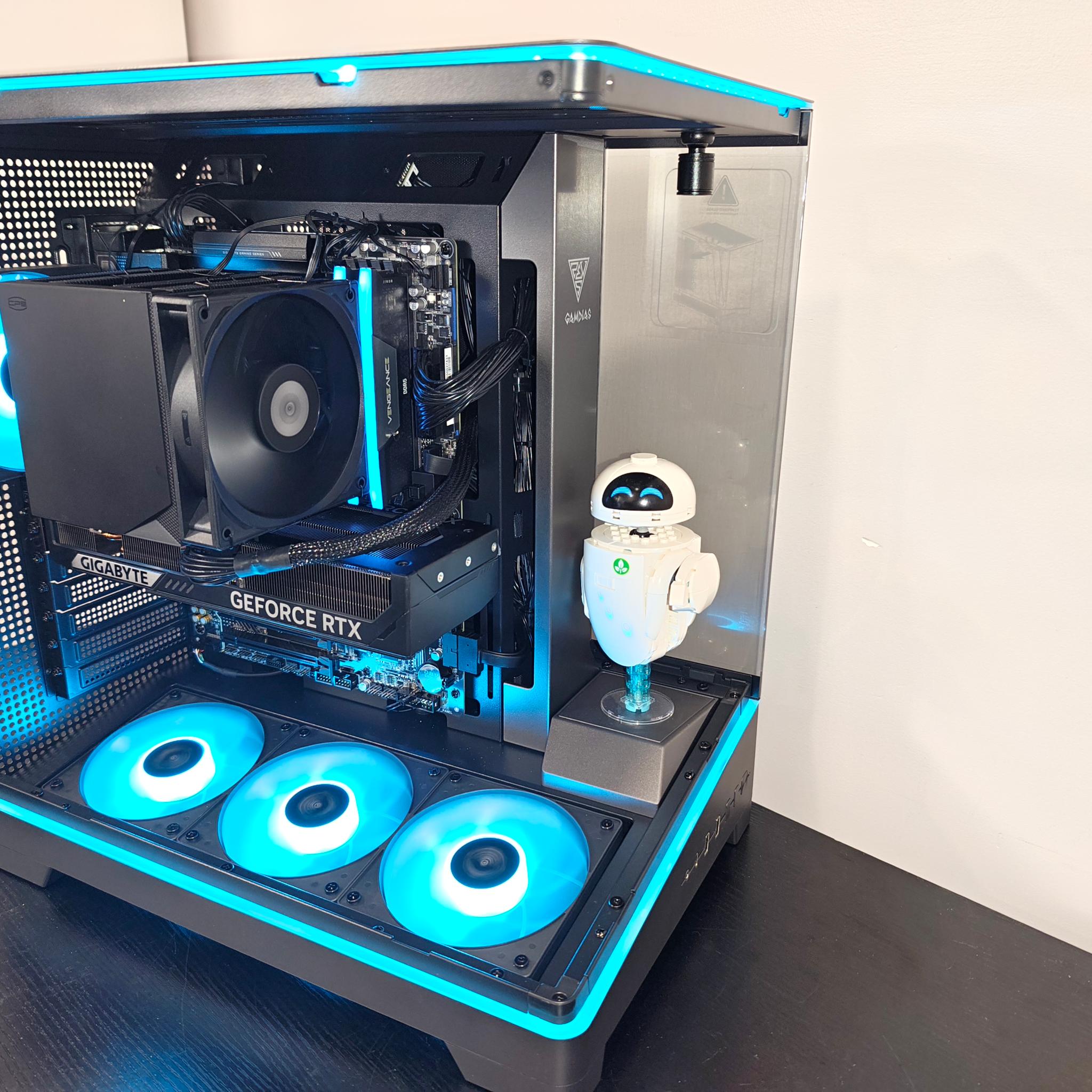 THE STAGE, custom 4k high end RTX 5070 Gaming pc with 32 gb of ddr5 ram!