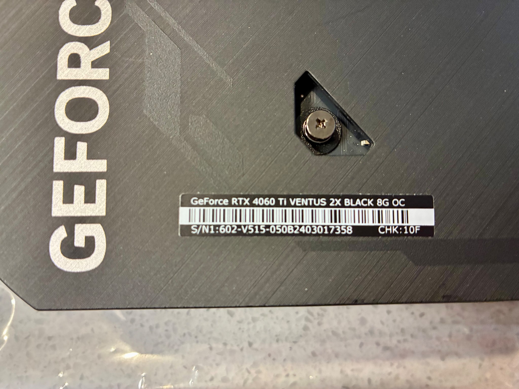 Like New! GeForce RTX 4060 TI VENTUS 2X BLACK 8G OC