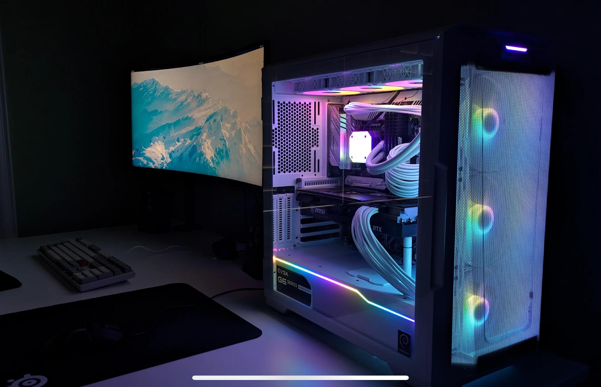 White RBG mid-tower 3080ti i9 11900k