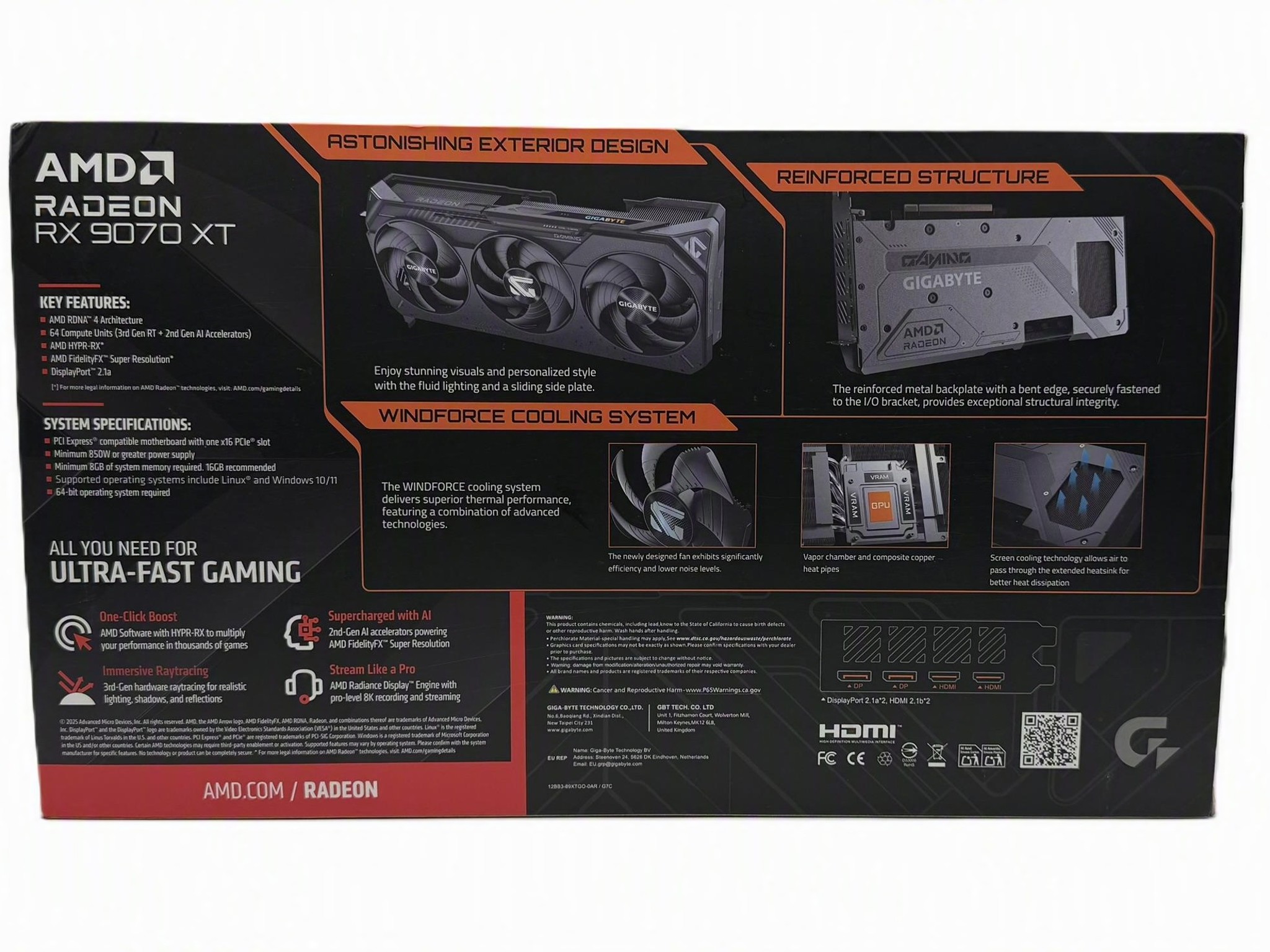 GIGABYTE RX 9070 XT GAMING OC 16G Brand New Sealed