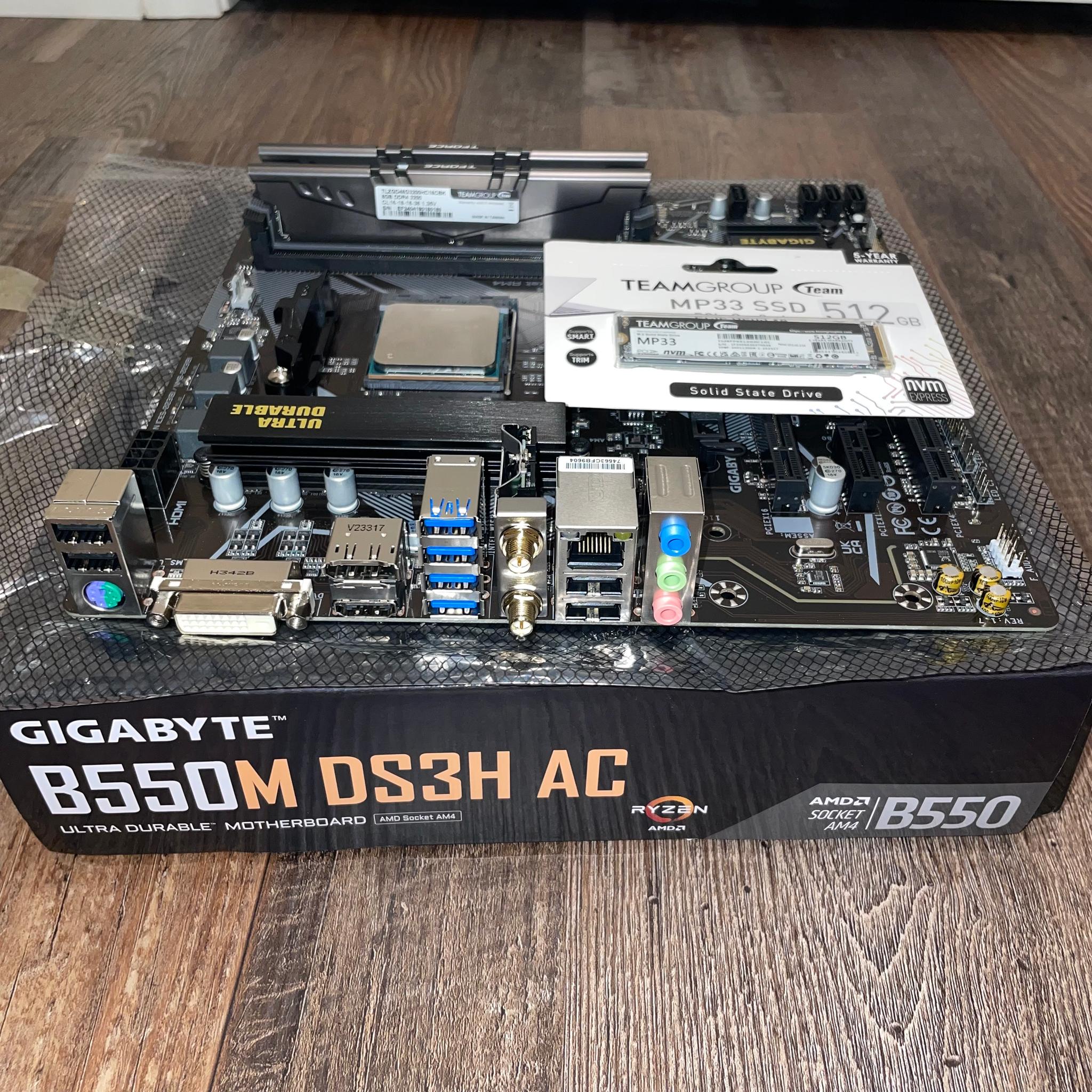 Am4 Motherboard/CPU/RAM/SSD Combo!