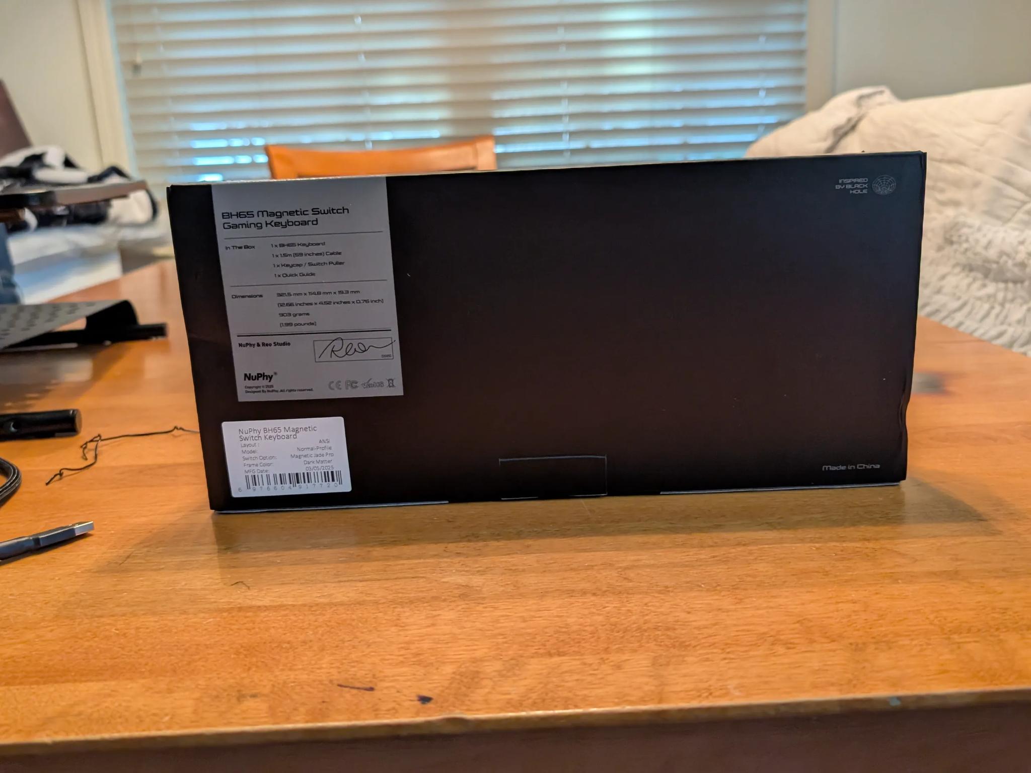 NuPhyX BH65 keyboard w/magnetic switches, aluminum build, brand new/unused