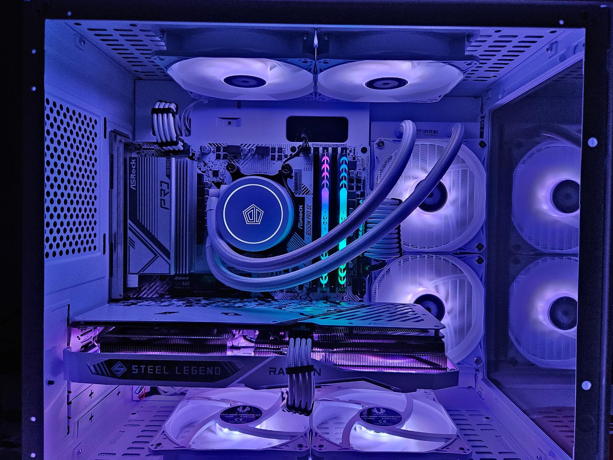 Spooky Season deal! Arctic Beast Liquid cooled RIG Ryzen 7 5700X / 32GB RAM/ 2TB SSD/ RX 6650 XT