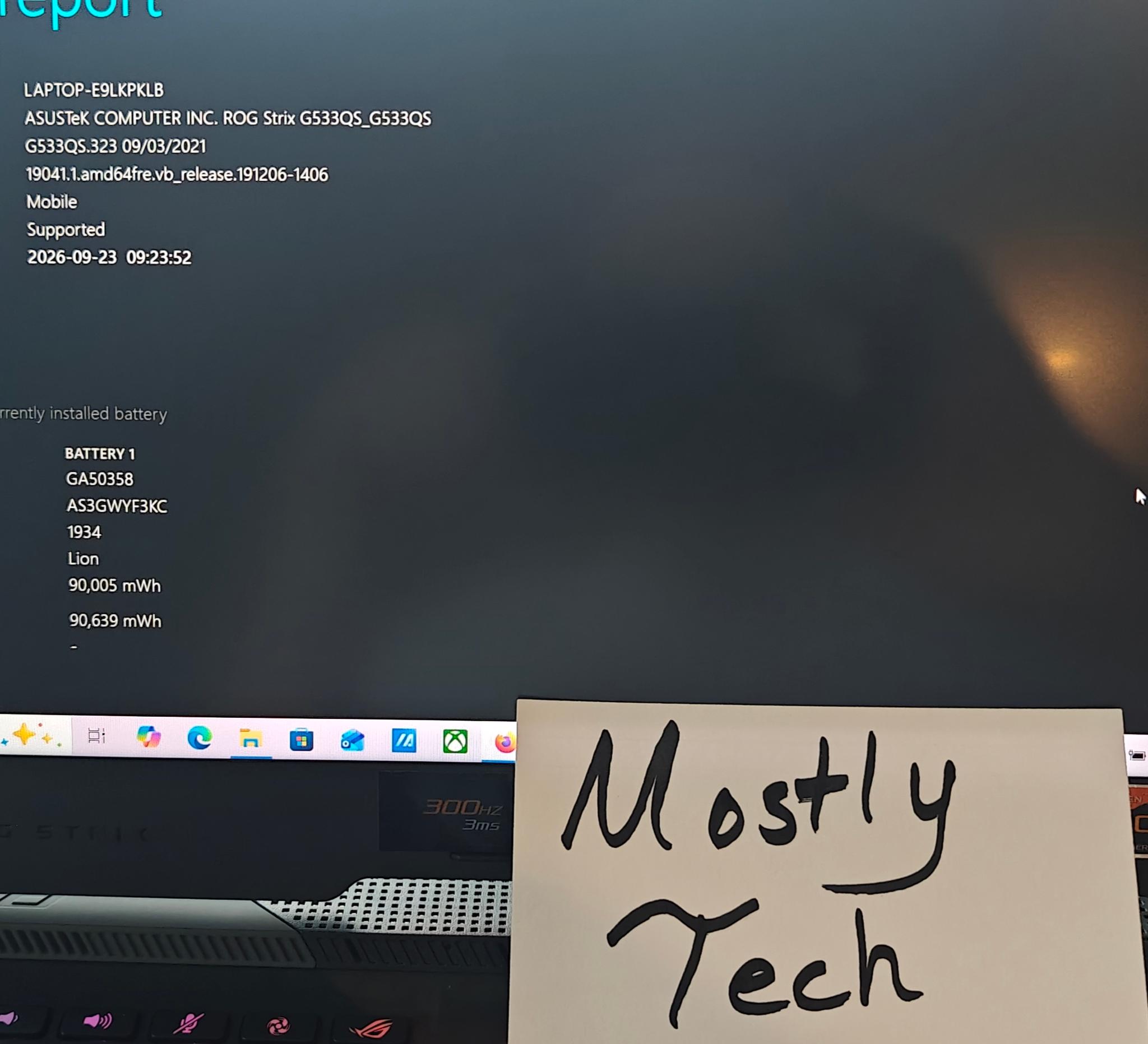 ASUS ROG STRIX Gaming Laptop 3080 2tb SSD 64gb Mem