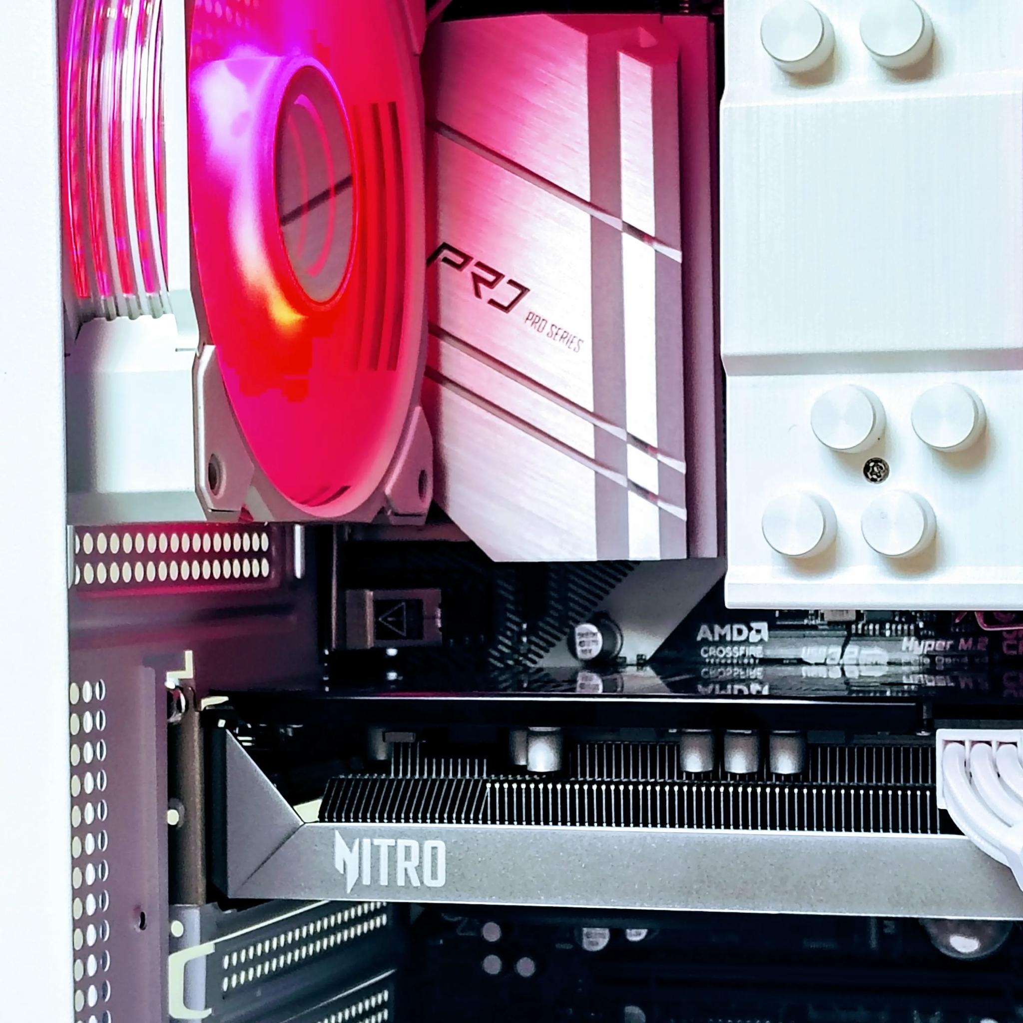 💸$250 off💸Ryzen 7 5800X, ARC B580, 32GB RAM, 1TB SSD Gaming PC 1440p - GLACIAL