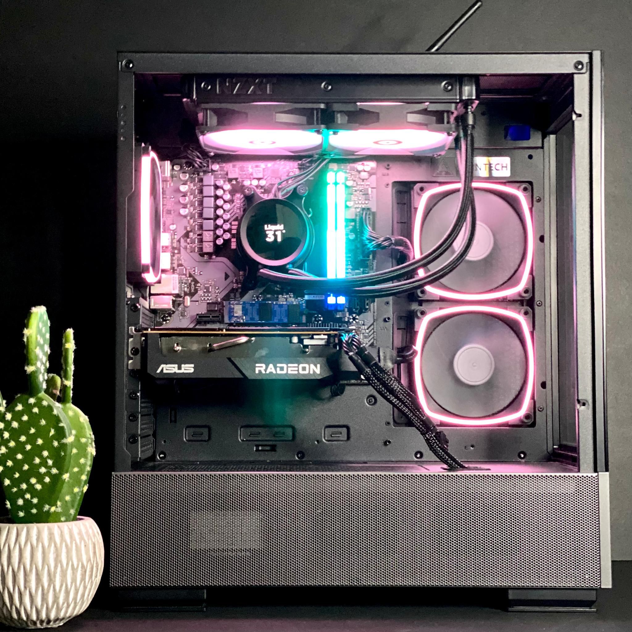 The Liquid cooled AM5 Beast| Ryzen 5 7500F w/ RX 7600 32GB DDR5 RAM| 1TB NVMe| Windows 11