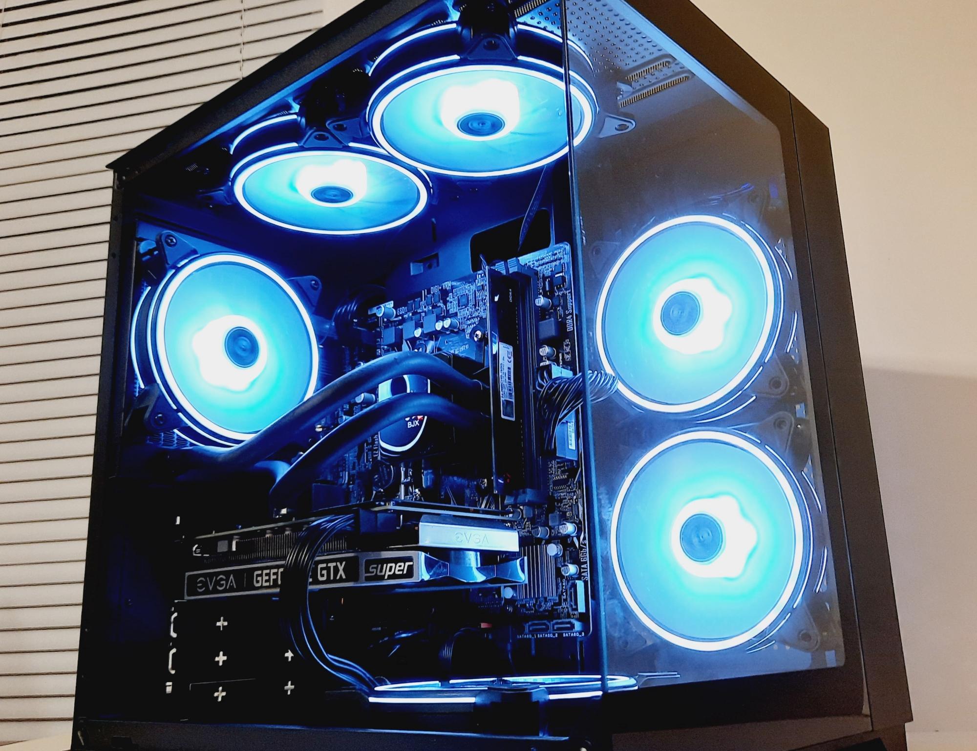 ⚡Liquid Cooled Gaming PC - Ryzen 5 1600/16GB RAM/1TB SSD - Nvidia GTX 1660 Super