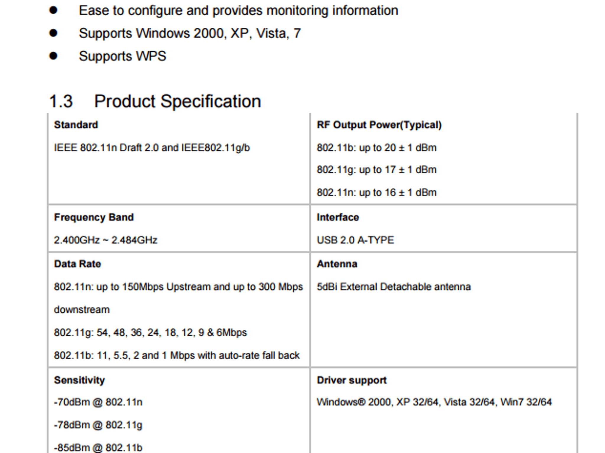 Rosewill RNX-N180UBE Dual-band WiFi USB Wireless Adapter
