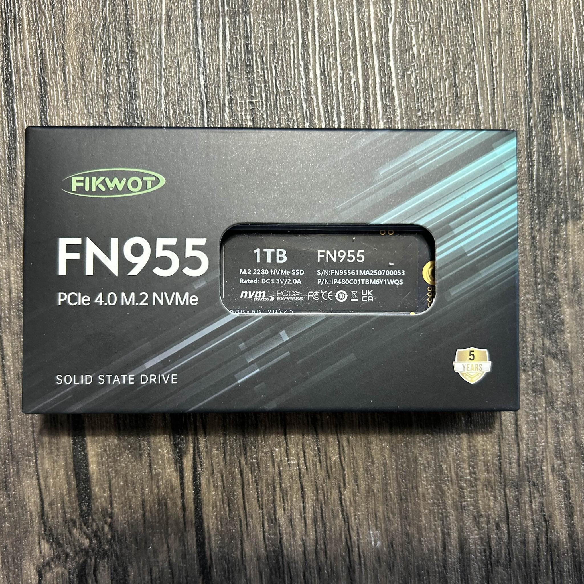 Fikwot FN955 1TB Gen 4x4 NVMe M.2 ssd