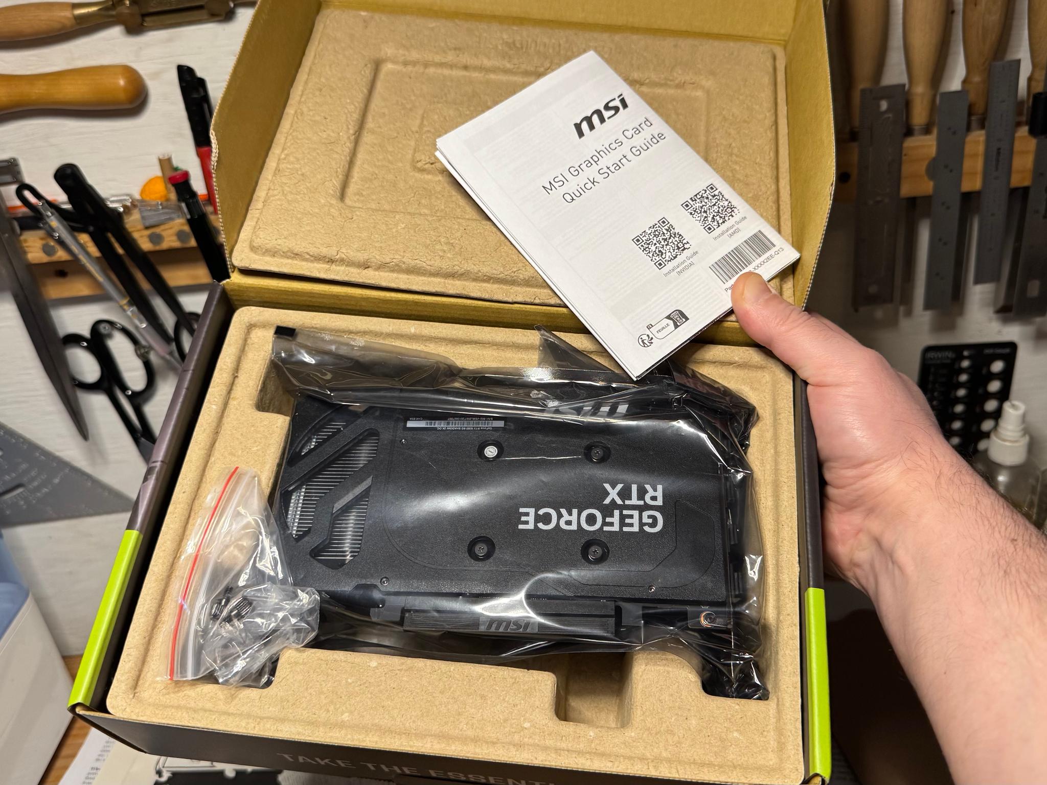 MSI SHADOW GeForce RTX 5050 8GB GDDR6 PCI Express 5.0 Graphics Card RTX 5050 8G SHADOW 2X OC