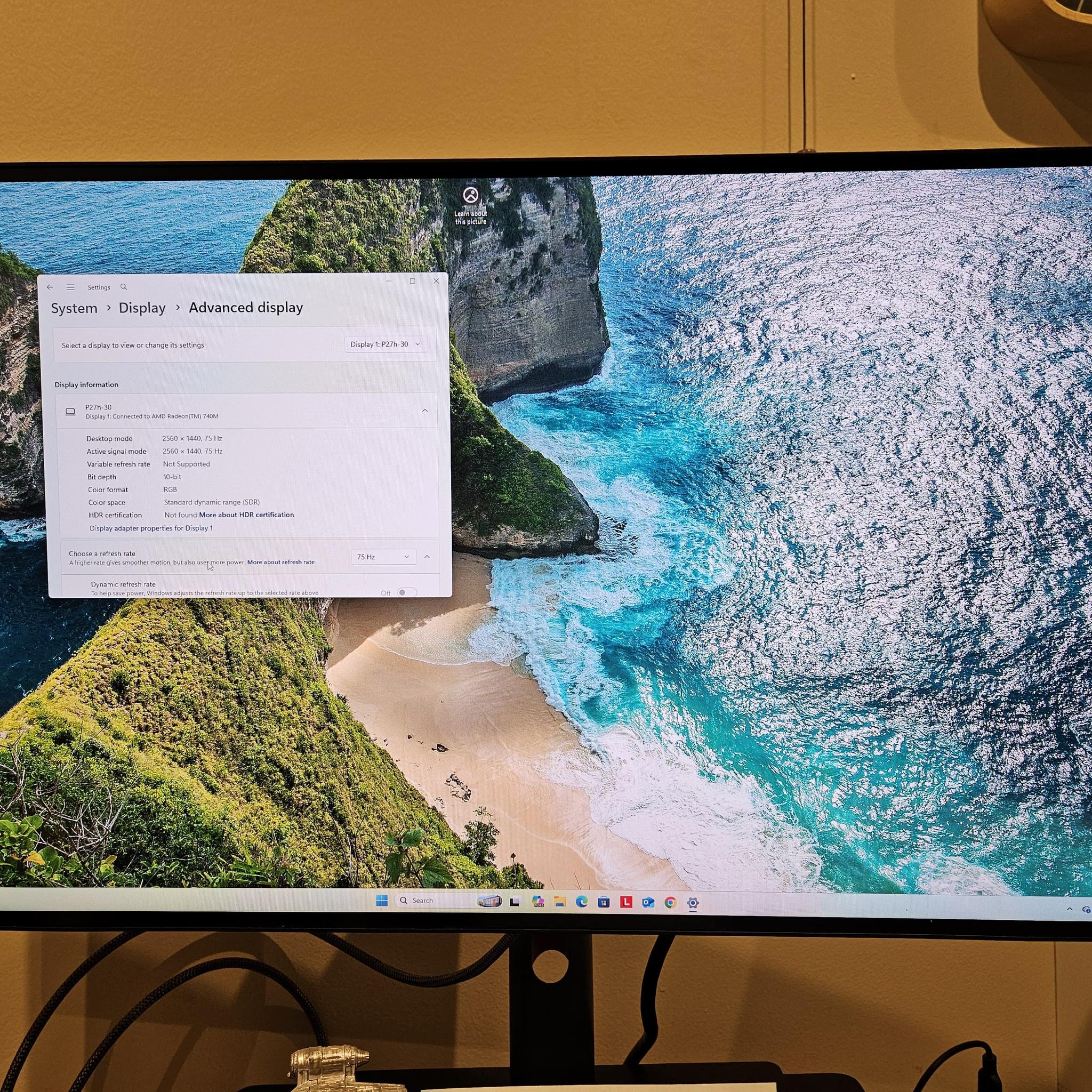 Lenovo ThinkVision P27h-30 27" Class WQHD LCD Monitor - 16:9