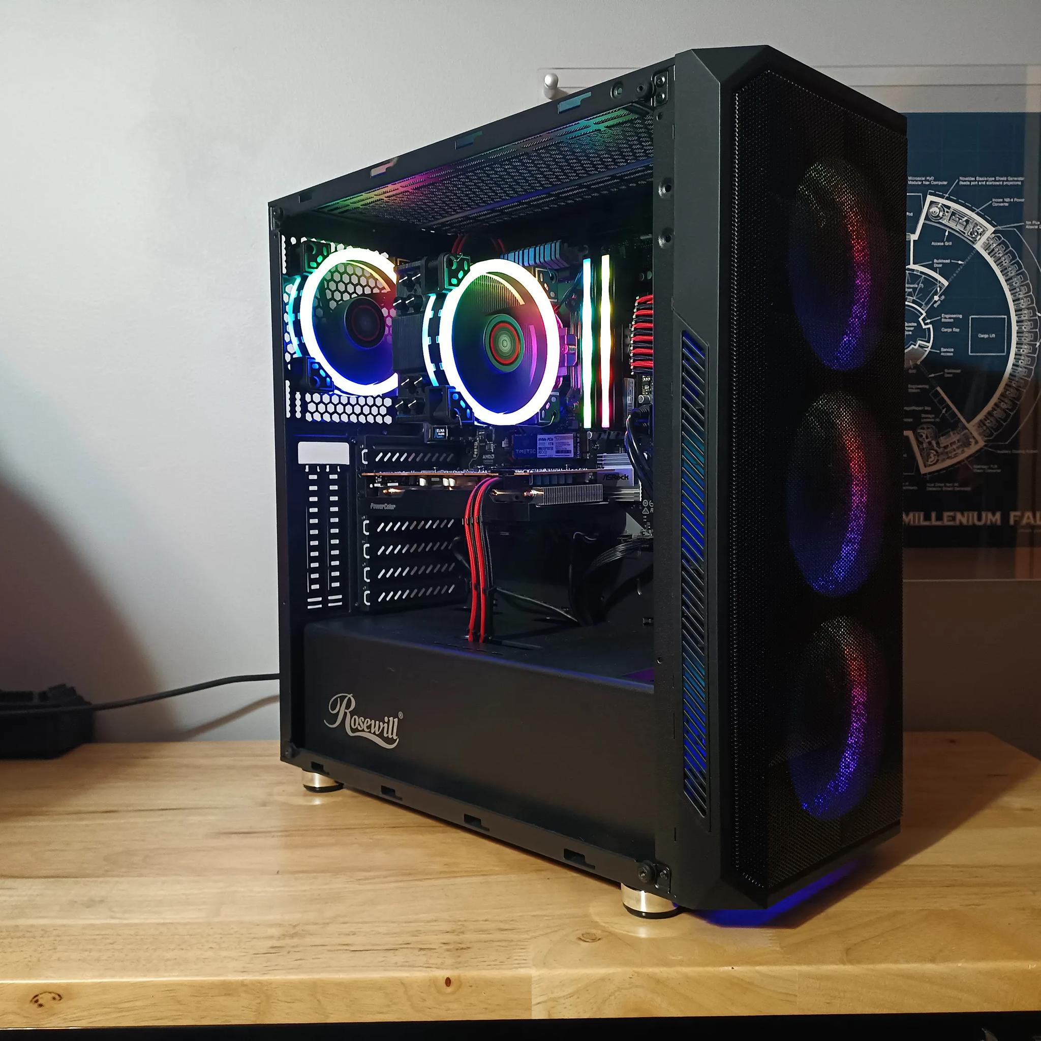 Gaming PC - Ryzen 5 5500, RX 6600XT, 32GB RAM / 1tb NVME SSD