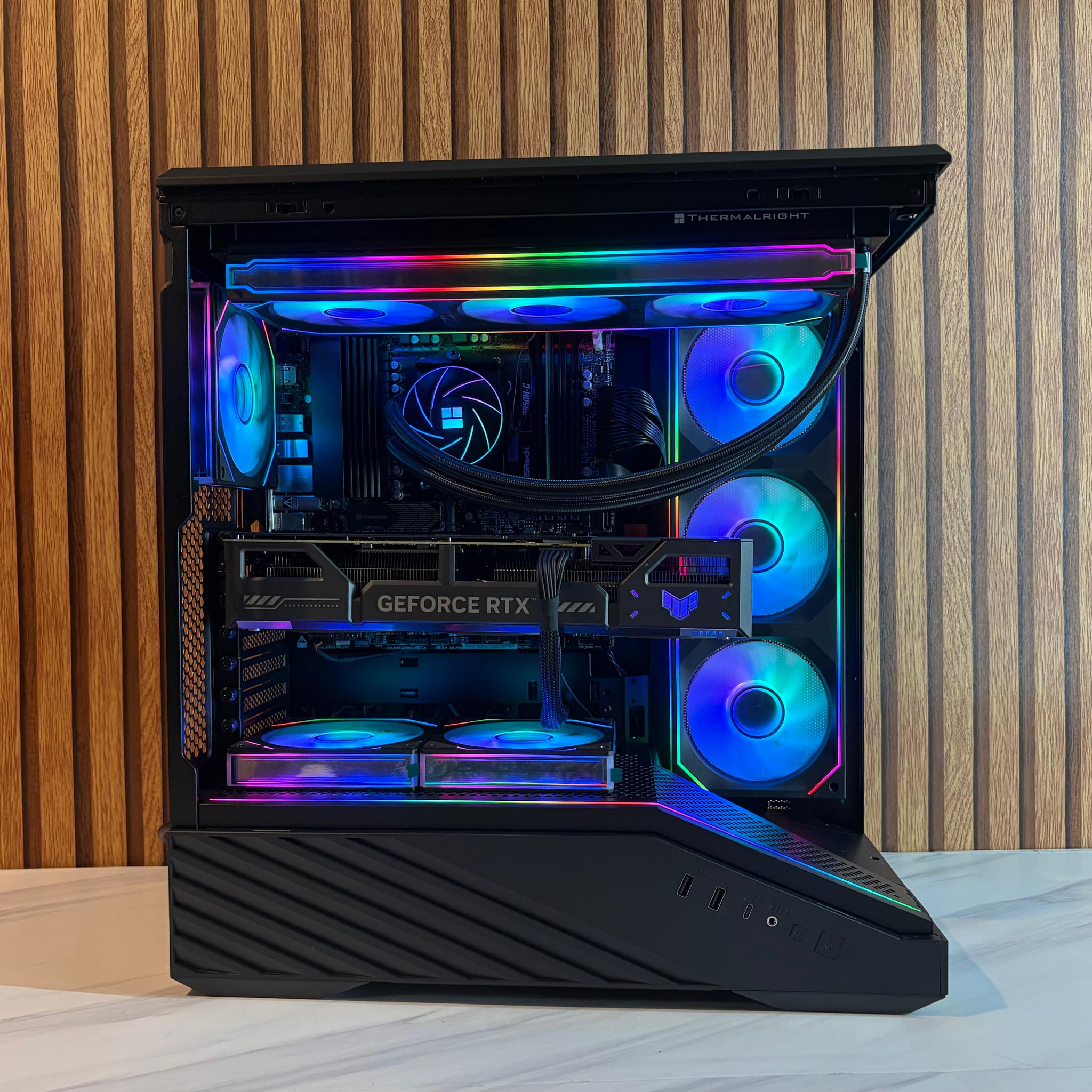 RTX 5070 |  RYZEN 7 7800X3D | 16GB DDR5 | 750w PSU | 1TB NVME | 360MM AIO