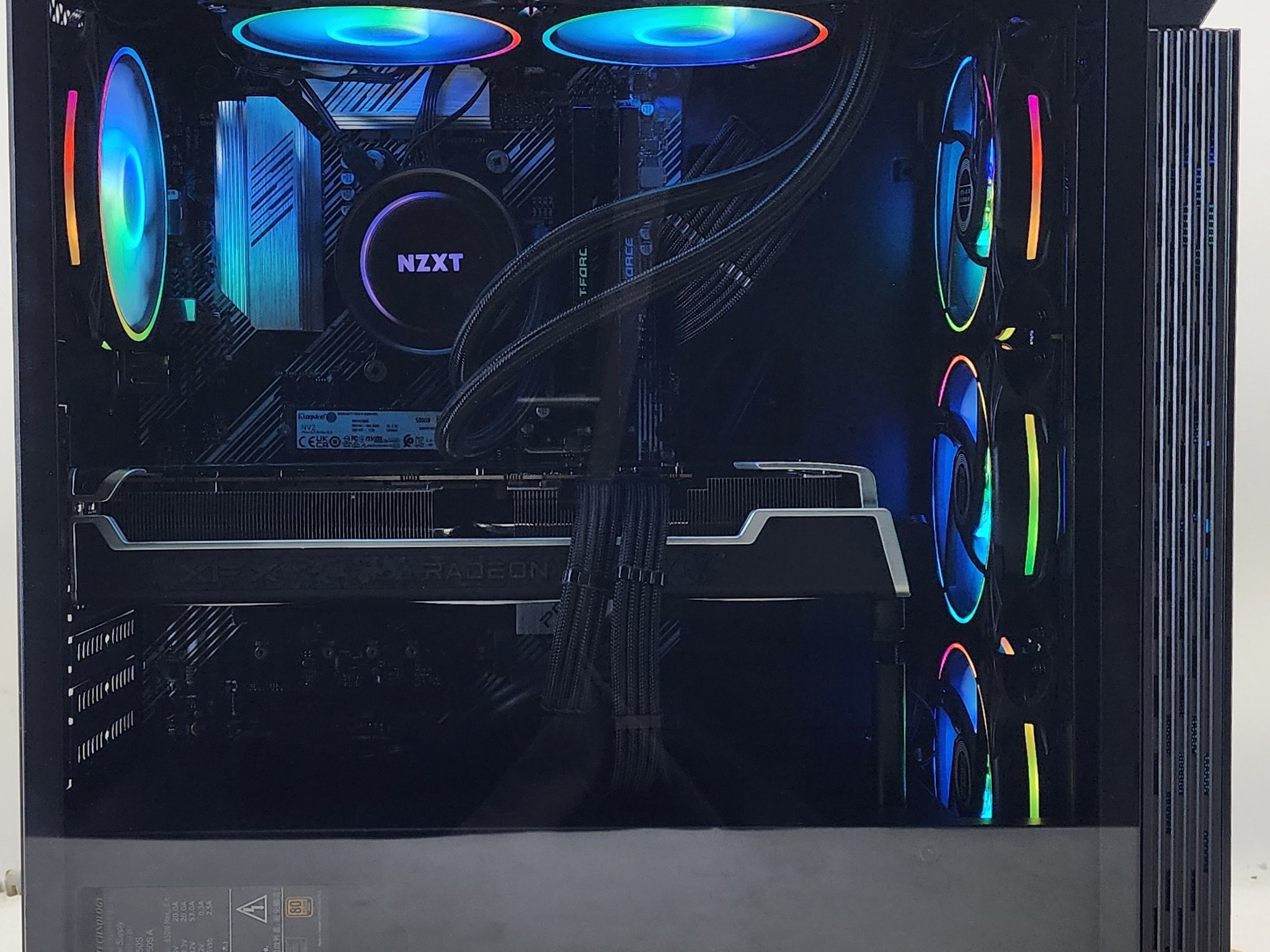 Gaming PC Ryzen 7 5700X 16GB RAM 500GB SSD RX 6750 XT 12GB Windows 11 Computer