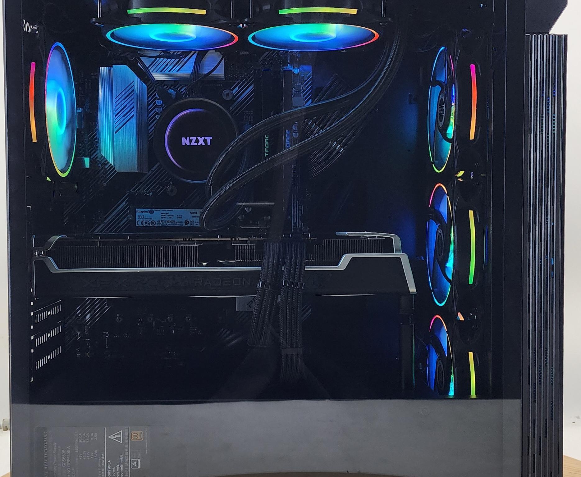 Gaming PC Ryzen 7 5700X 16GB RAM 500GB SSD RX 6750 XT 12GB Windows 11 Computer