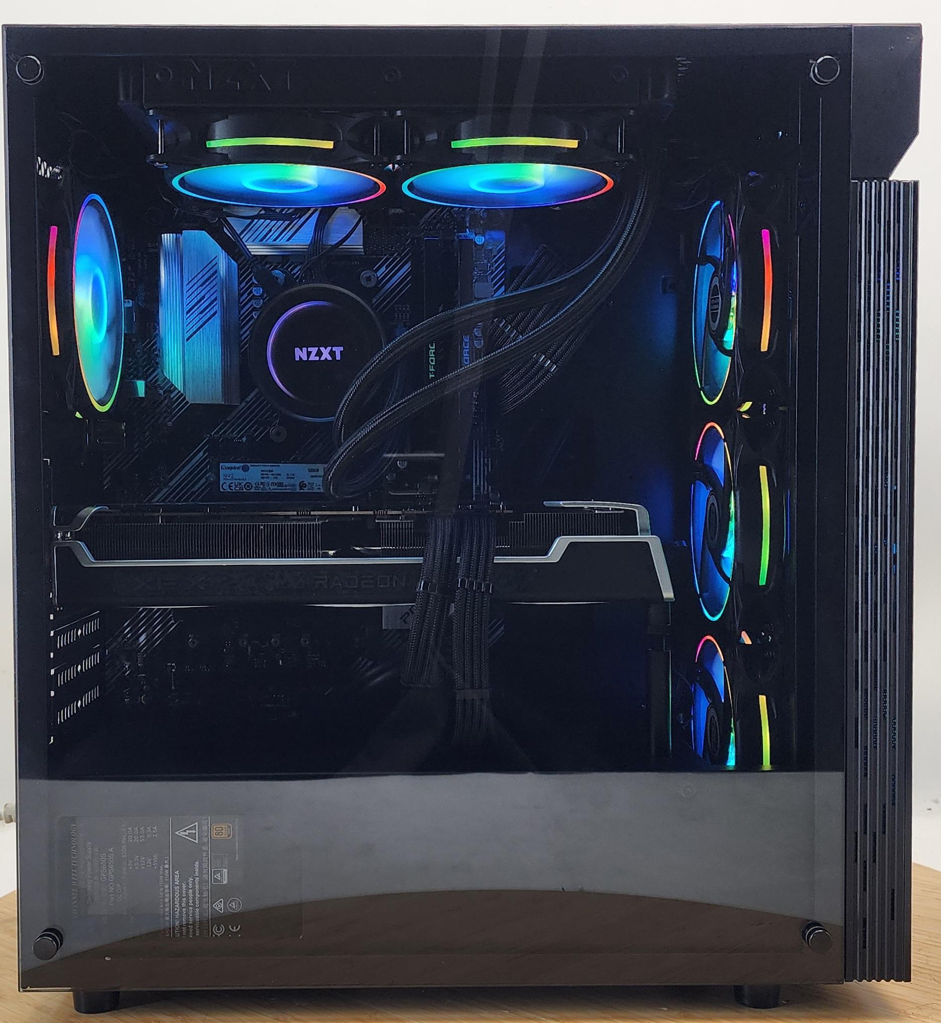 Gaming PC Ryzen 7 5700X 16GB RAM 500GB SSD RX 6750 XT 12GB Windows 11 Computer