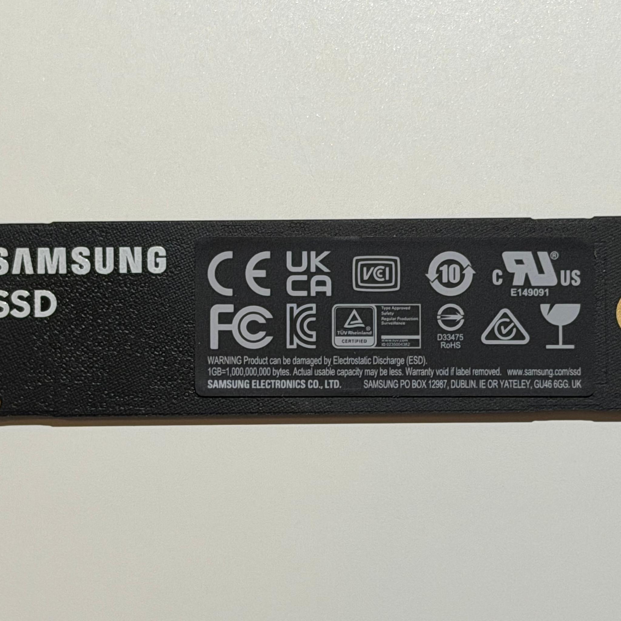 Samsung 990 Pro 4TB NVMe SSD Storage / Hard Drive