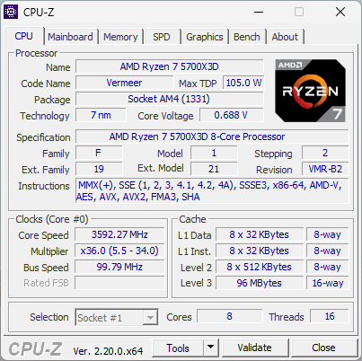 BLACKOUT 1440p, Ryzen 7 5700X3D,RX 7600 XT 16g, 32g RAM, 1TB NVMe, Windows 11, Drivers Installed
