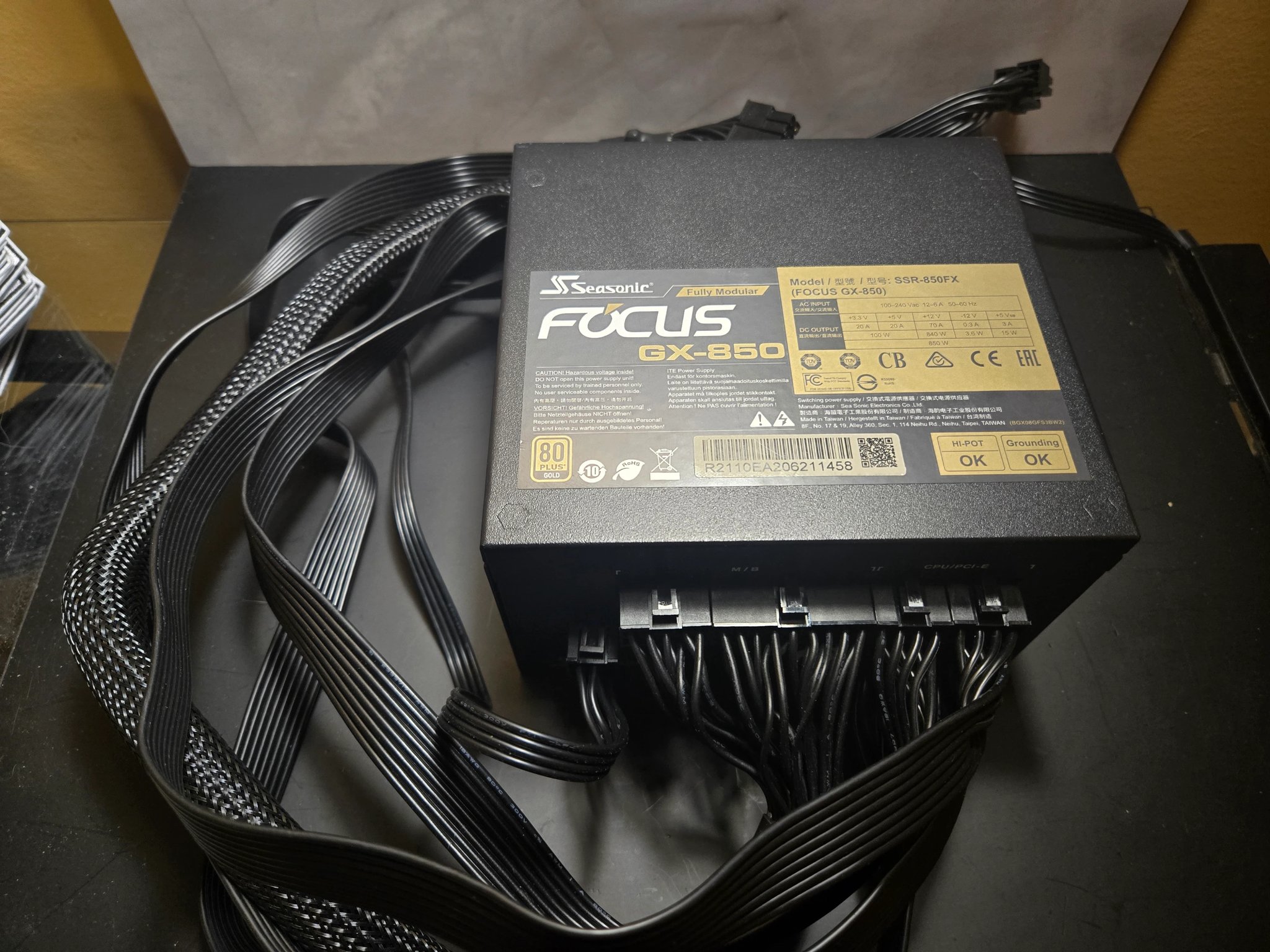 Seasonic Focus GX-850 850W Gold ATX PSU