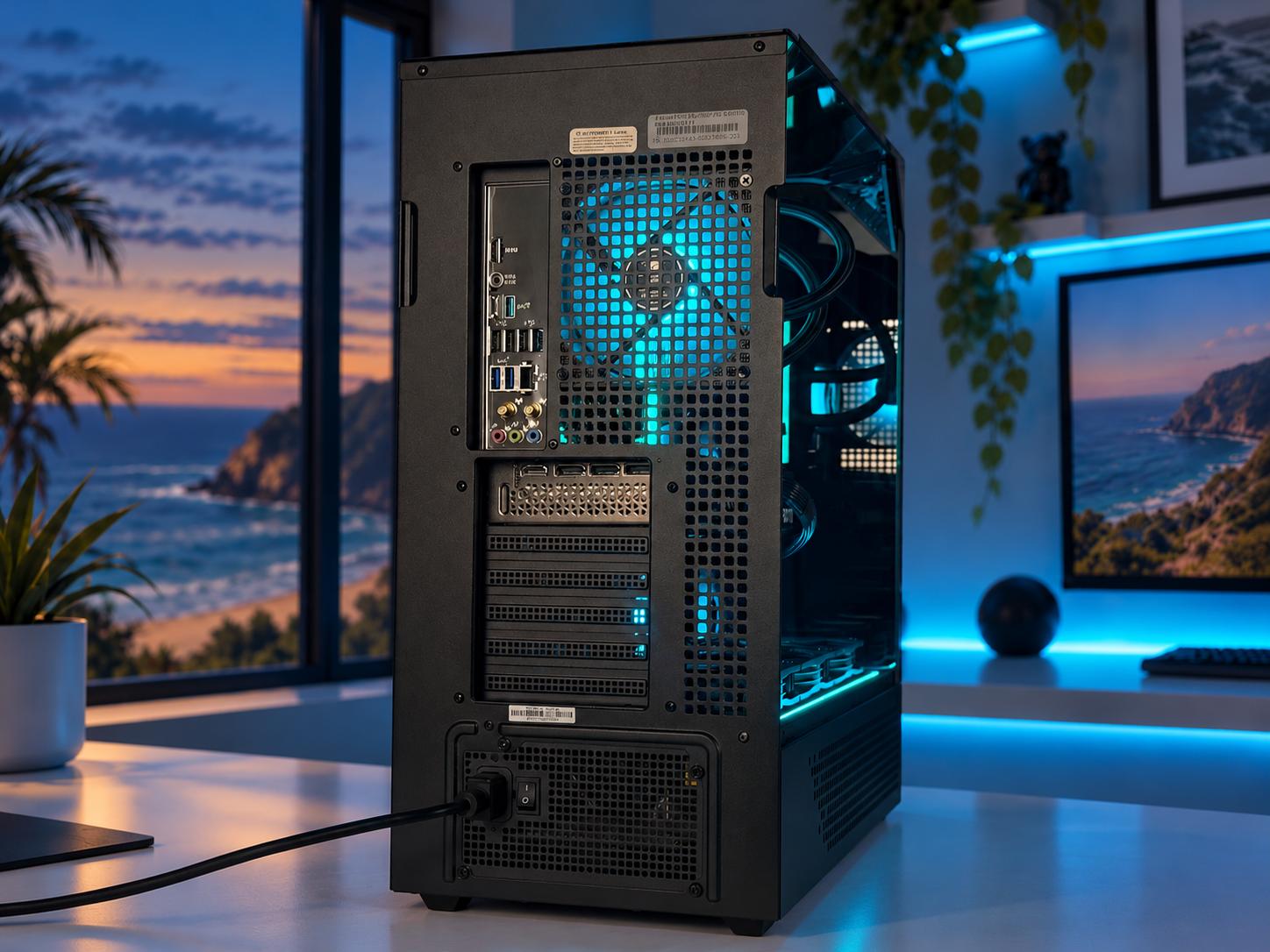 🌊 OCEANSIDE Gaming PC | RTX 5070 | Ryzen 7 9800X3D | 32GB DDR5 | 1TB NVME | OPEN BOX | FREE SHIP