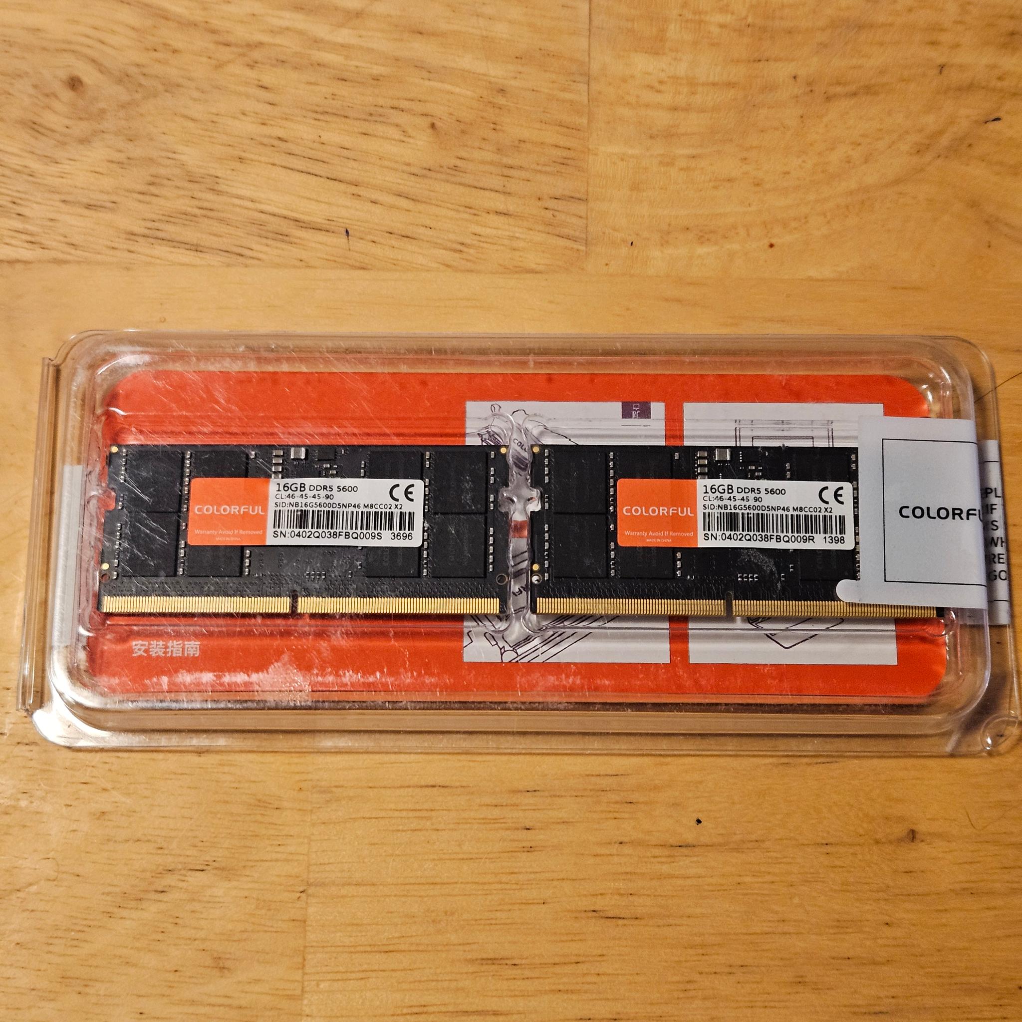Colorful DDR5 so-dimm ram kit 32gb ( 2x16 )