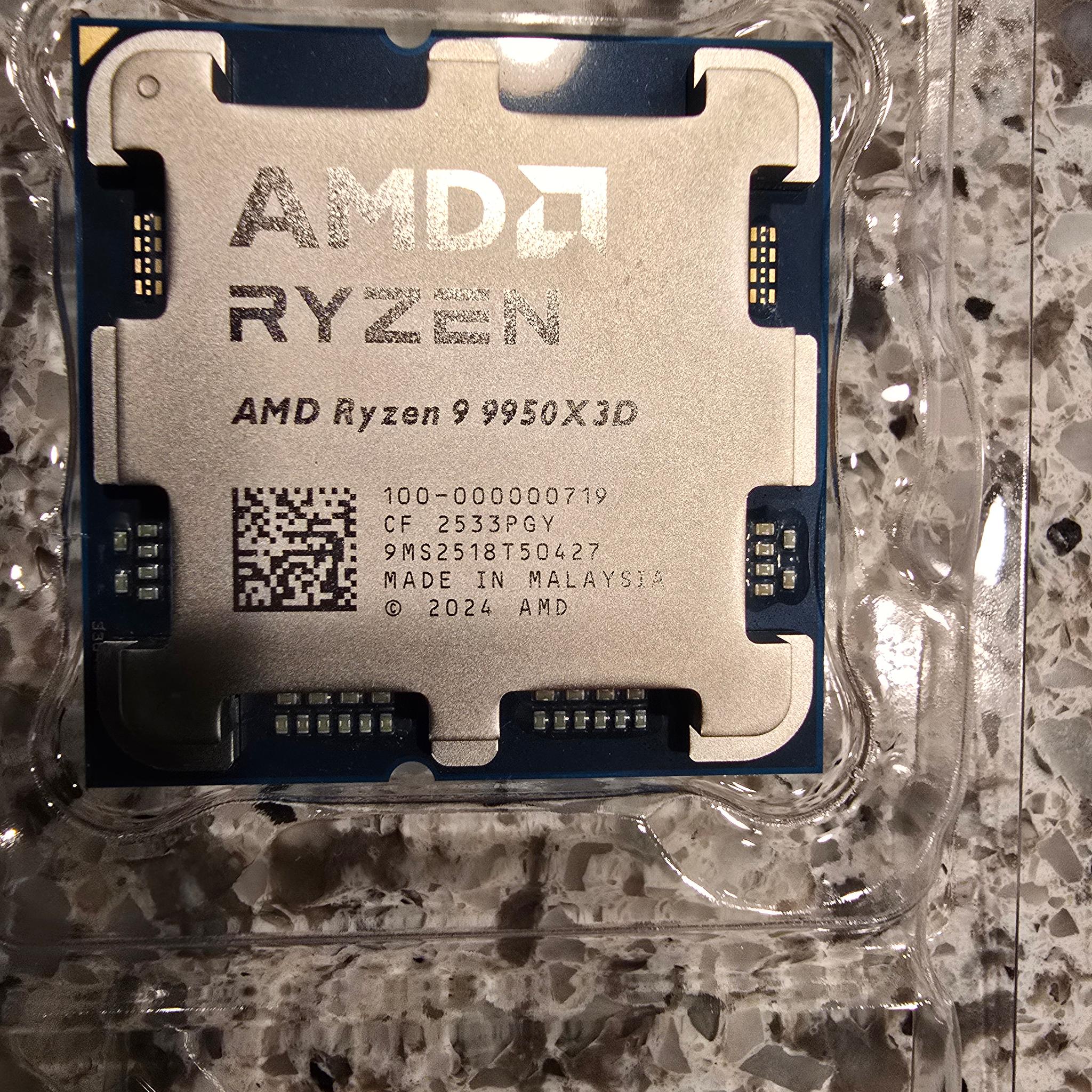 AMD Ryzen 9 9950X3d+Asus Crosshair X670E Hero+32GB DDR5 Gskill Trident Z Neo RGB 6000Mhz